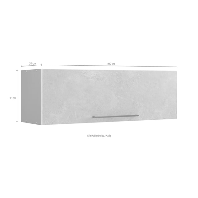 HELD MÖBEL Klapphängeschrank »Tulsa«, 100 cm breit, mit 1 Klappe, schwarzer  Metallgriff, MDF Front auf Rechnung bestellen