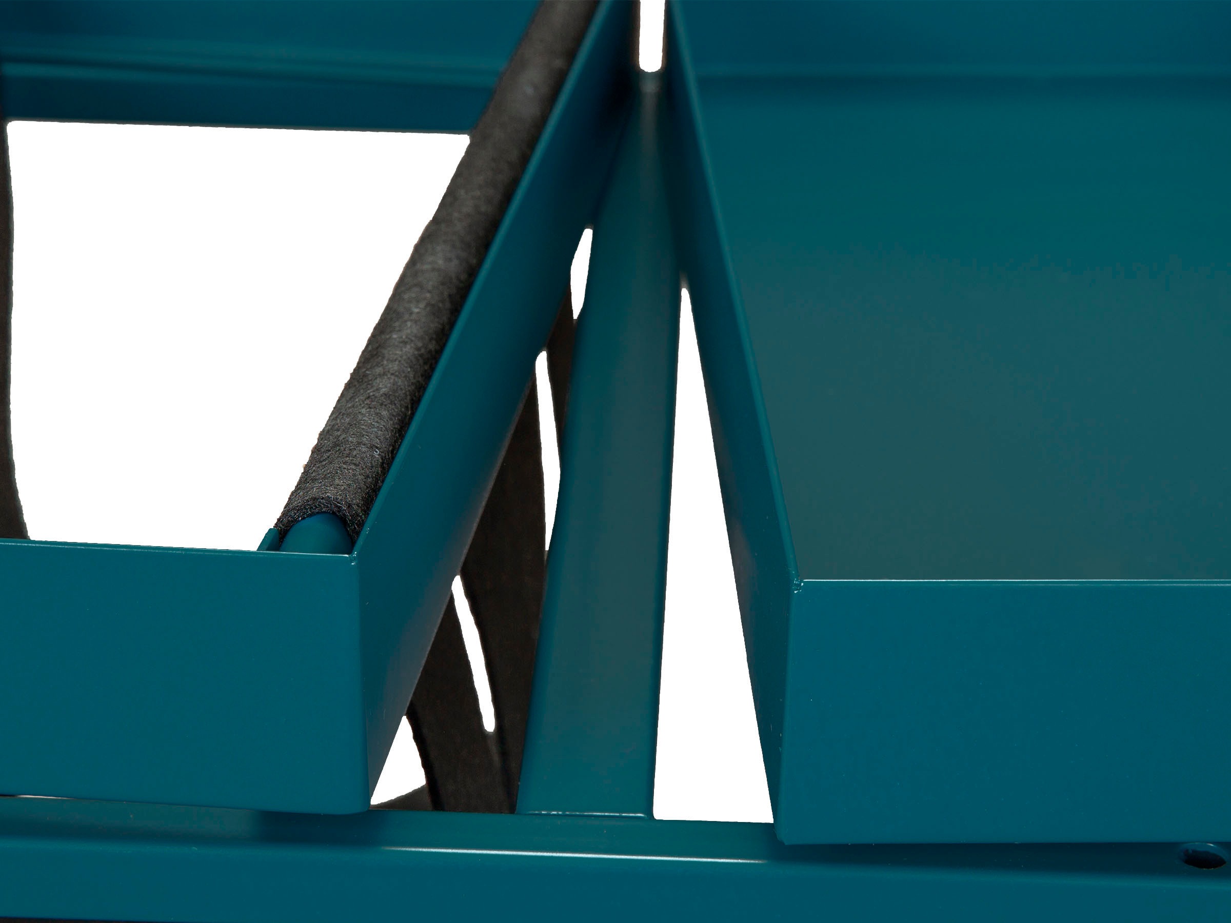 Inter Link Beistelltisch »Club NY, Magazinenständer, Metall & Filz, modernes Design, Ablagetisch« Wohnzimmertisch mit praktischem Ablagefach, BxTxH: 35 x 35 x 40 cm