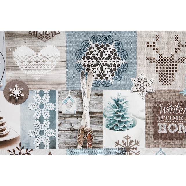 HOSSNER - HOMECOLLECTION Mitteldecke »Winter-Charme, Weihnachtsdeko« bequem  und schnell bestellen