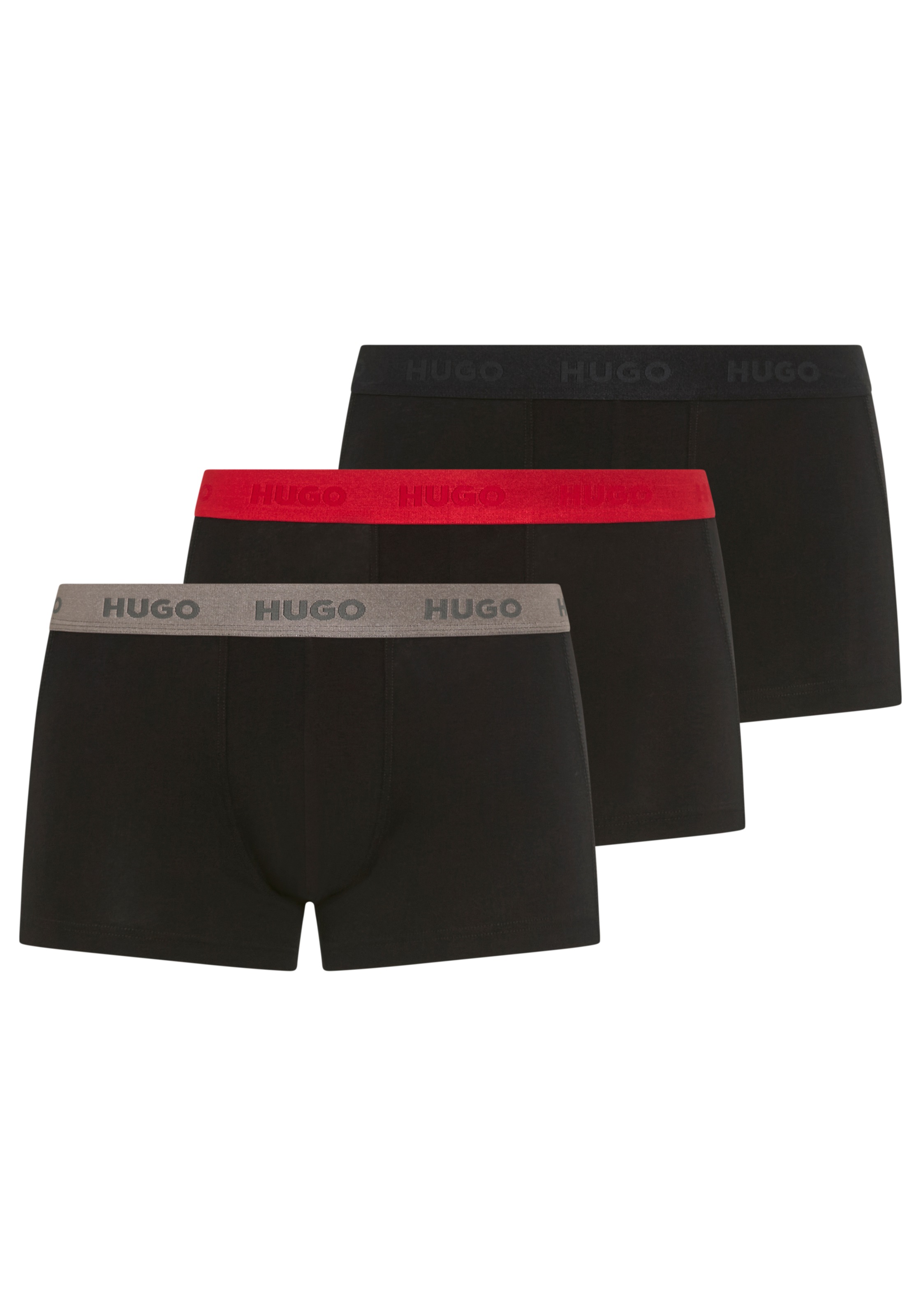 HUGO Underwear Trunk »TRUNK TRIPLET PACK«, (Packung, 3 St.), mit Logoschriftzug auf dem Bund
