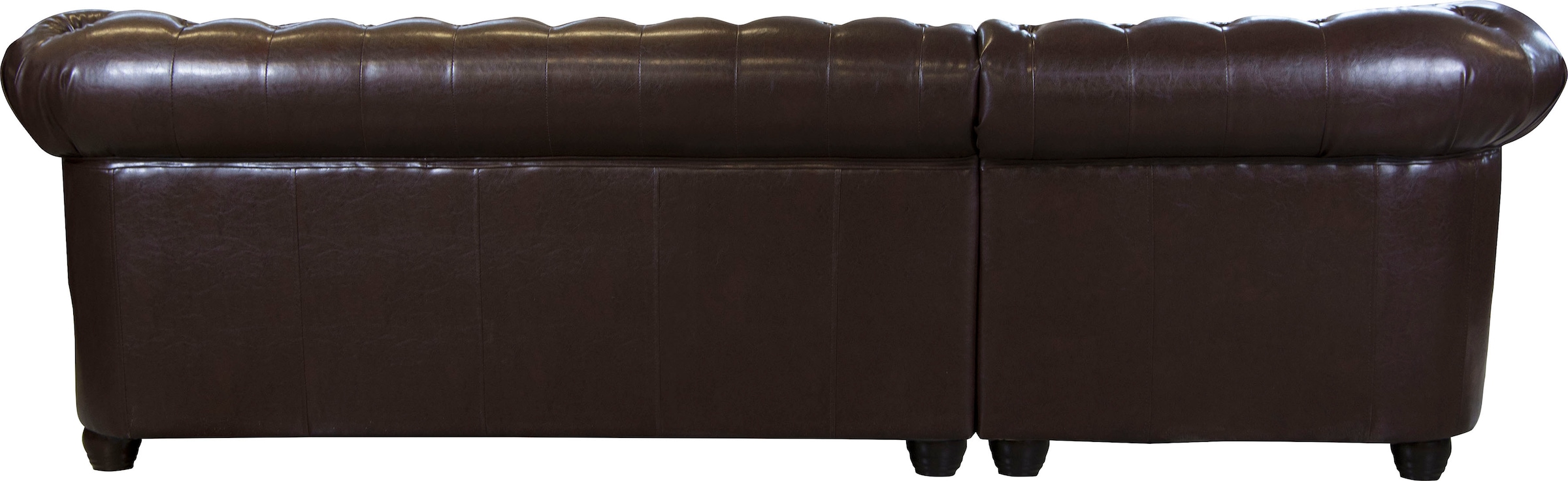 Home affaire Chesterfield-Sofa »Rysum L-Form«, Chesterfield-Optik, gleichschenklig