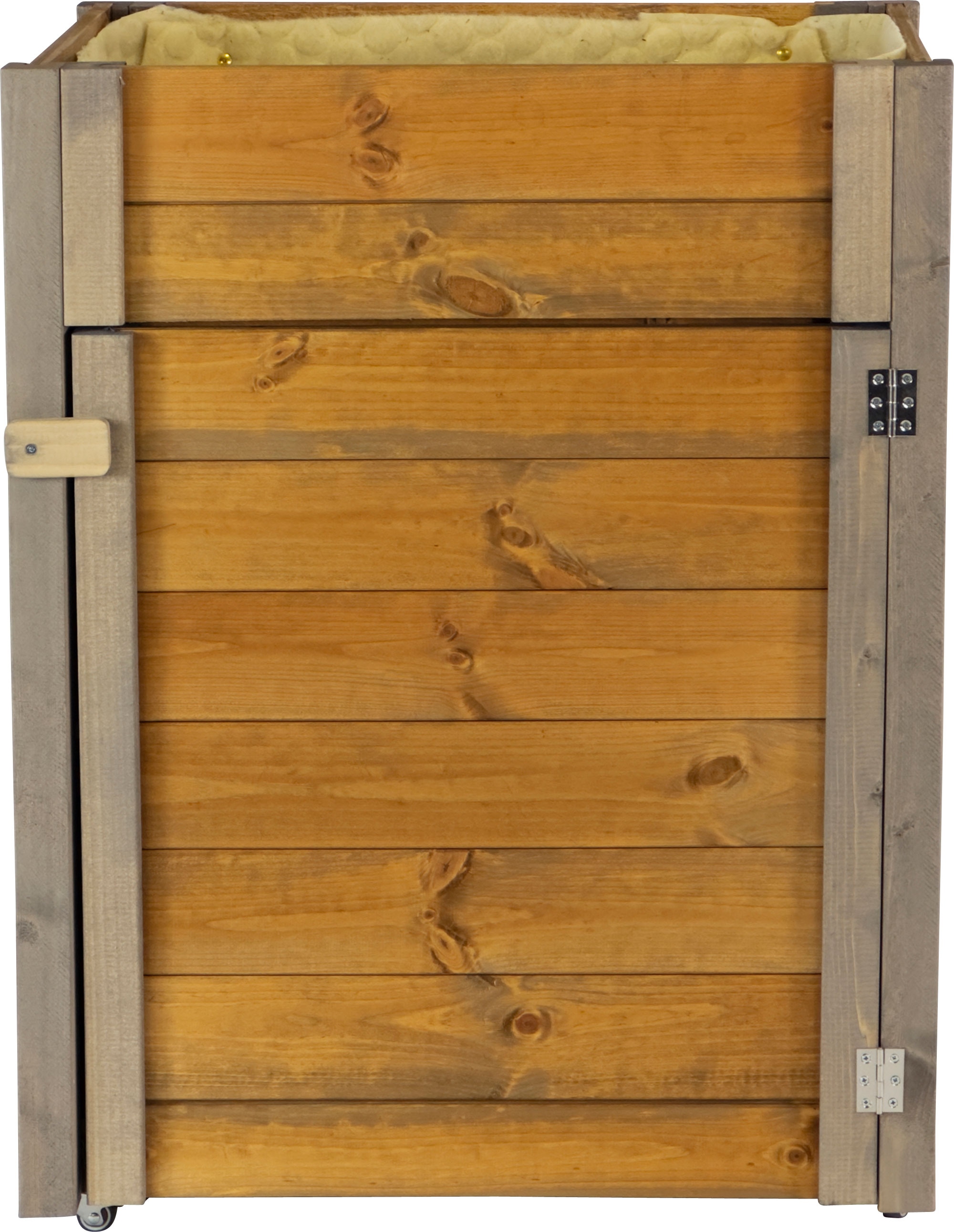 dobar green label Hochbeet »rollbar, mit Staufach, inkl. Schafswolle, Gr. L« Maße: ca. 60 x 40 x 80 cm bei einem Gewicht von ca. 15,4 kg