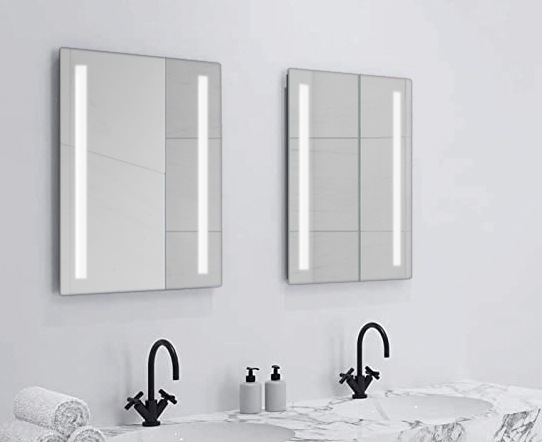 TALOS Badspiegel »River« mit Anti-Beschlag Funktion, IP24 weiß