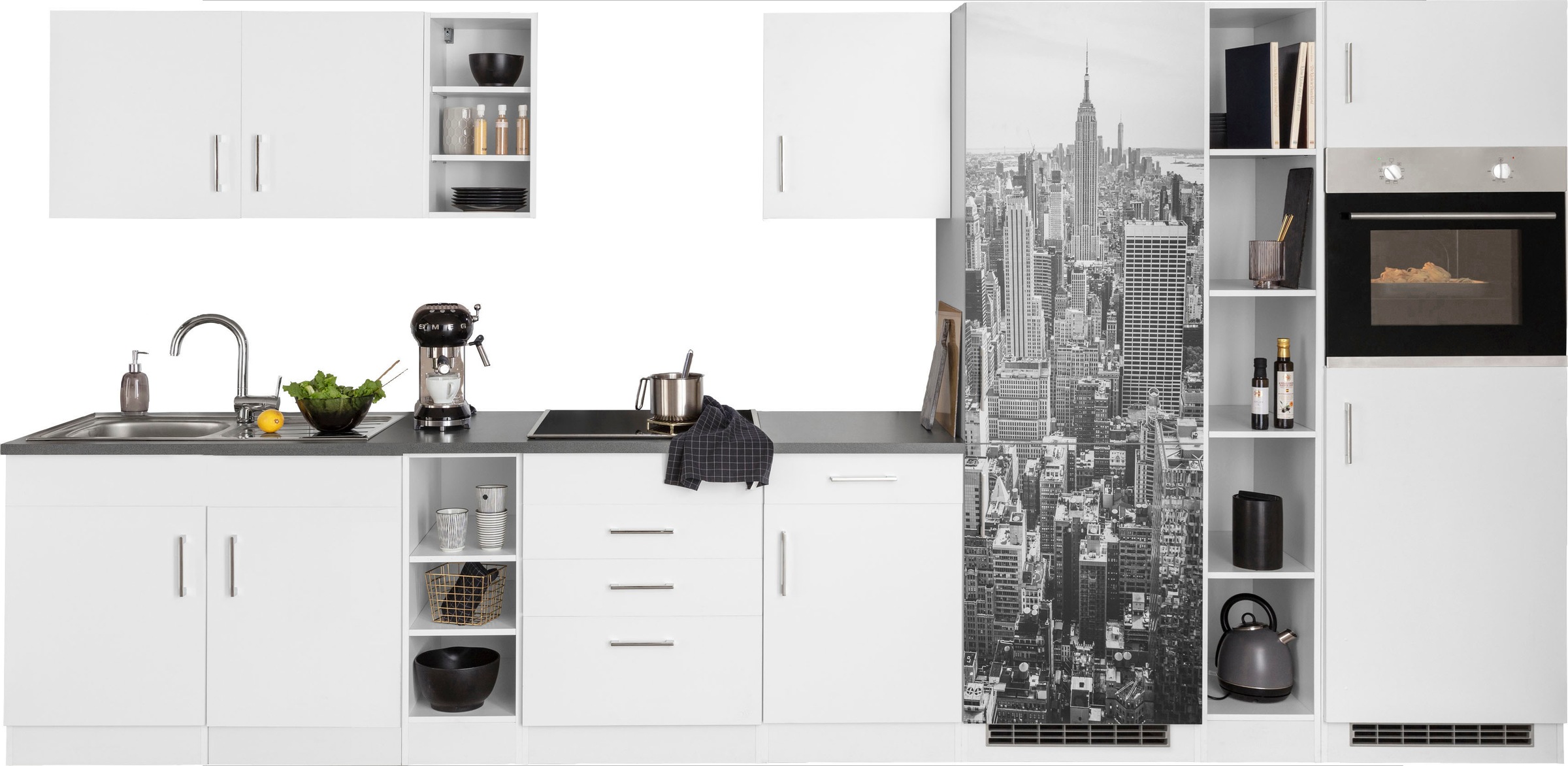KOCHSTATION Küchenzeile »KS-Paris – Küchen mit einzigartigen Fotomotiven au günstig online kaufen