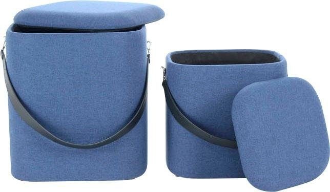 Kayoom Hocker »Arabella 225 2er-Set, abnehmbare Sitzfläche, Lagerfläche im günstig online kaufen