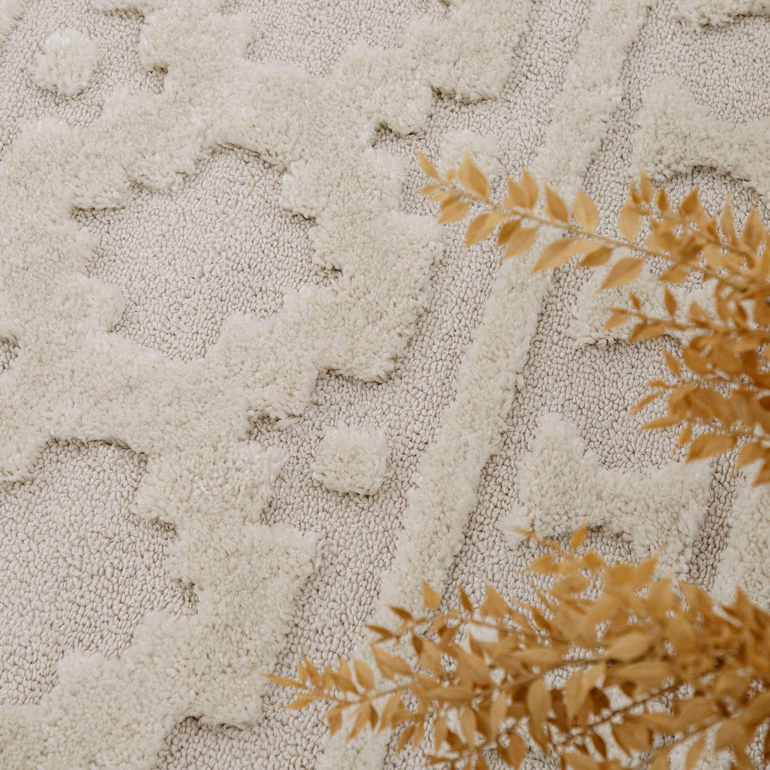 Paco Home Hochflor-Teppich »Genua 744«, rechteckig, 34 mm Höhe, Uni Farben, Hoch-Tief Effekt, modernes Design, sehr weicher Flor