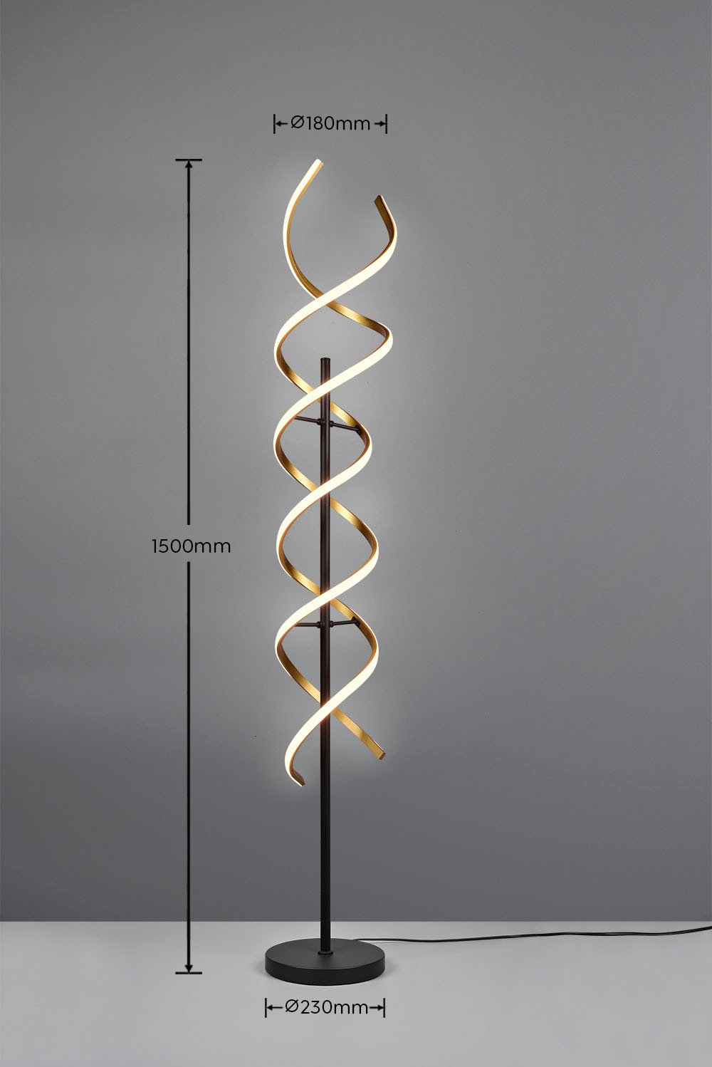 TRIO Leuchten LED Stehlampe »Sequence«, 1 flammig, Leuchtmittel LED-Board | ohne Leuchtmittel, Stehleuchte dimmbar, Lichtfarbe einstellbar, Touch-Steuerung, Memory