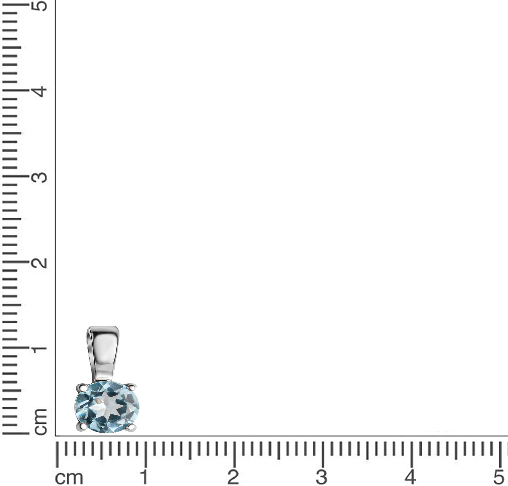 Firetti Kettenanhänger »Schmuck Geschenk Silber 925 Halsschmuck Anhänger Solitär«, mit Blautopas (behandelt) oder Peridot