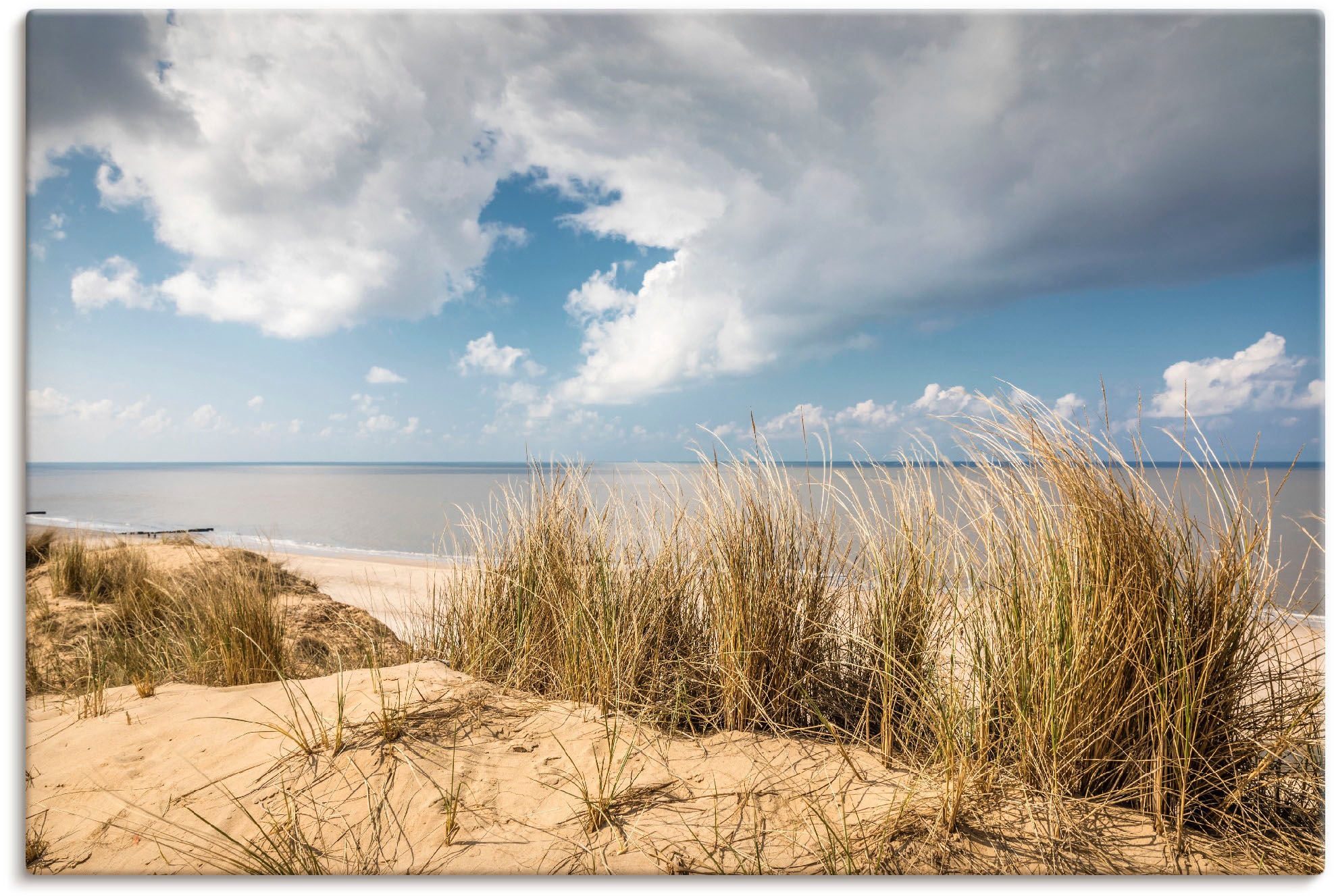 Artland Wandbild "Weg durch die Dünen am Roten Kliff", Strandbilder, (1 St. günstig online kaufen