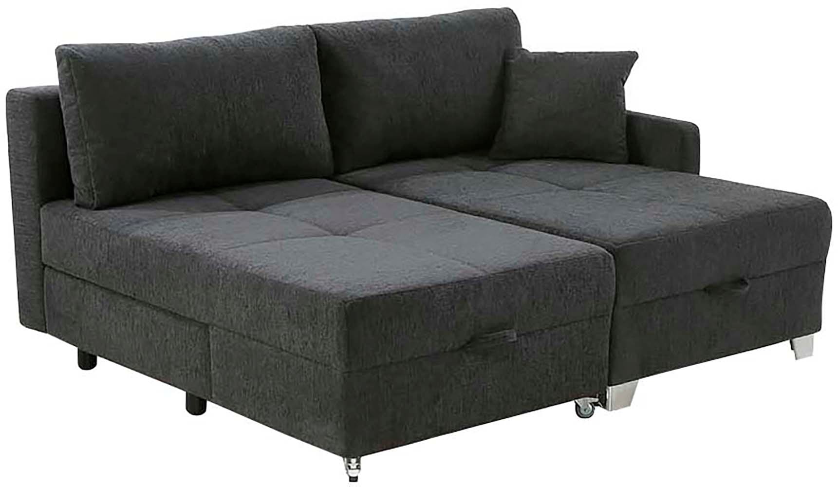 Jockenhöfer Gruppe Ecksofa »Lemberg, Dreh-Schwenk-Ottomane«, inklusive Relax- und Schlaffunktion, Ottomane links/ rechts montierbar