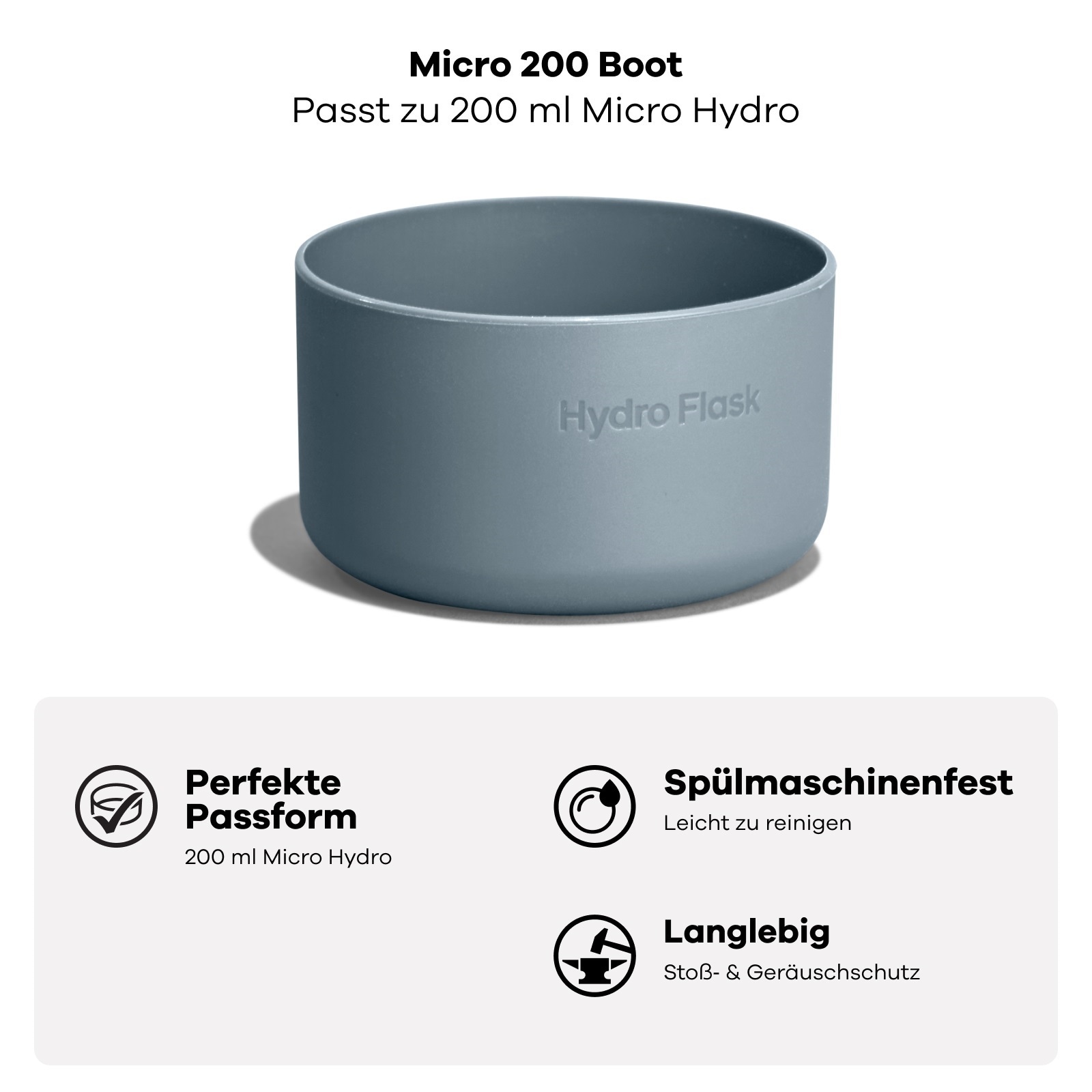 Hydro Flask Flaschenuntersetzer »Micro Hydro 200 ml Bottle Boot« Mini-Boot für deine Micro Hydro