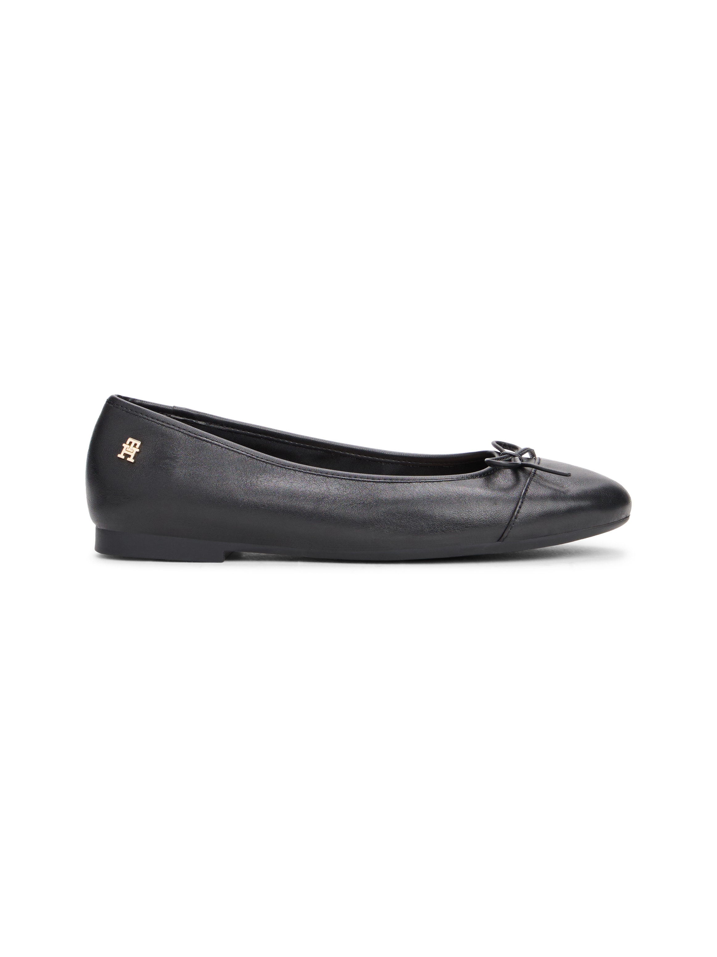 Tommy Hilfiger Ballerina »TOE CAP LEATHER BALLERINA«, Businesschuh, Schlupfschuh in schmaler Form