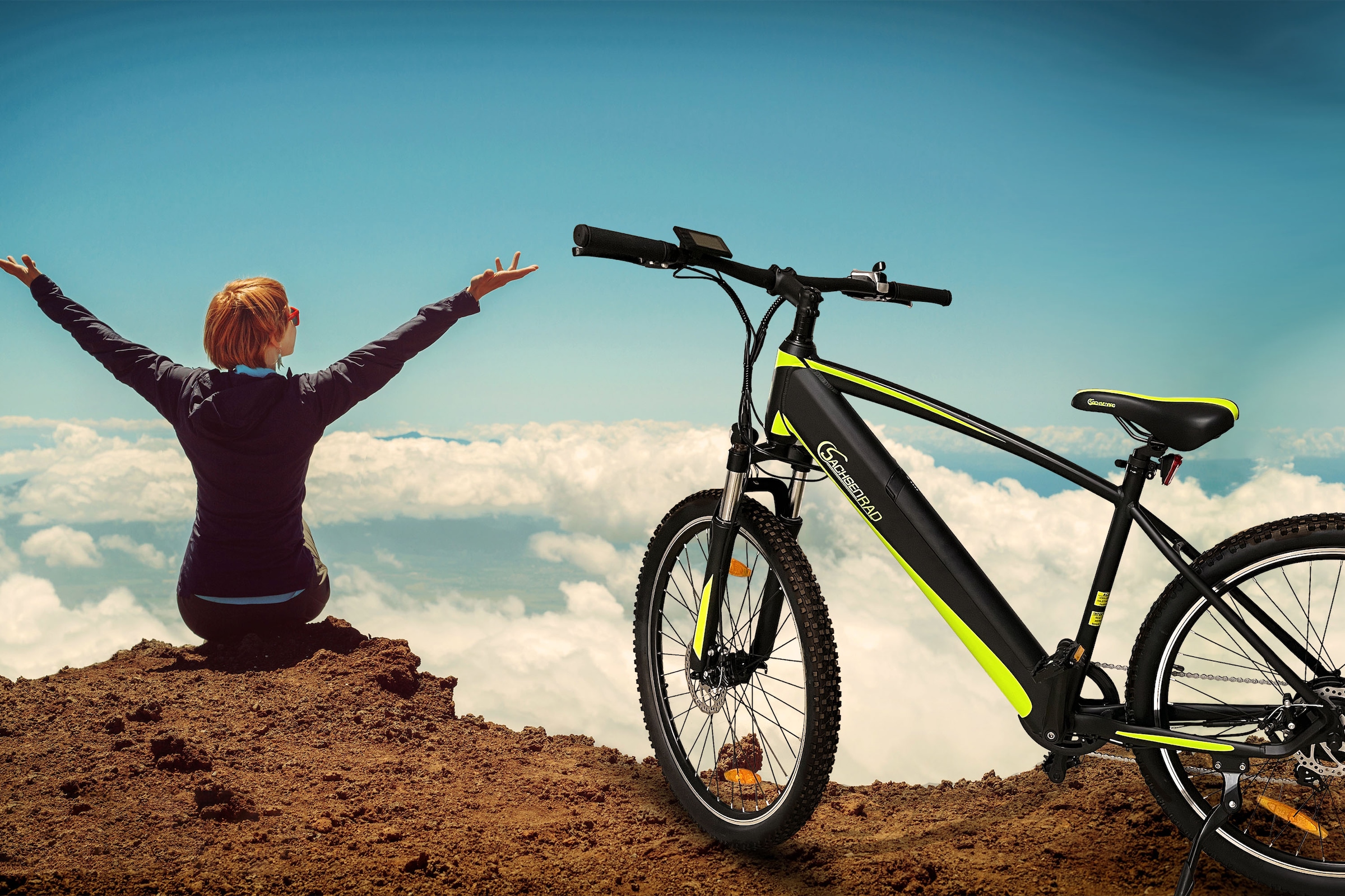 SachsenRad E-Bike »R8 Flex III«, 9 Gang, Shimano, Shimano Altus, Heckmotor 250 W, (mitgeliefertes, optionales Schutzblech mit integriertem Rücklicht), LCD-Steuerdisplay, Fahrmodus Pedelec, LED-
Beleuchtung