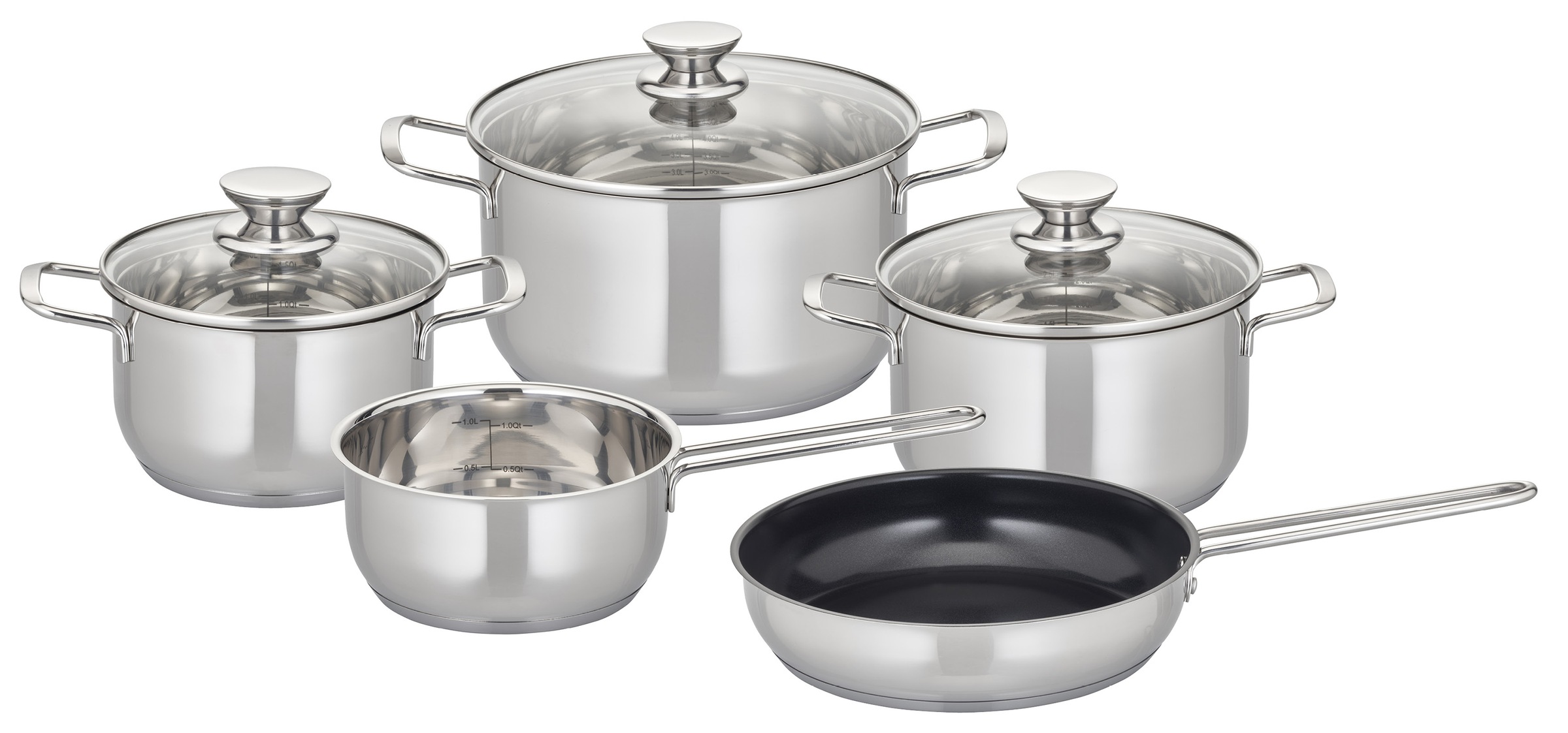 Elo Topf-Set »Elo Therm Topfset 5-teilig«, Edelstahl, (Set, 8 tlg.), Volume günstig online kaufen