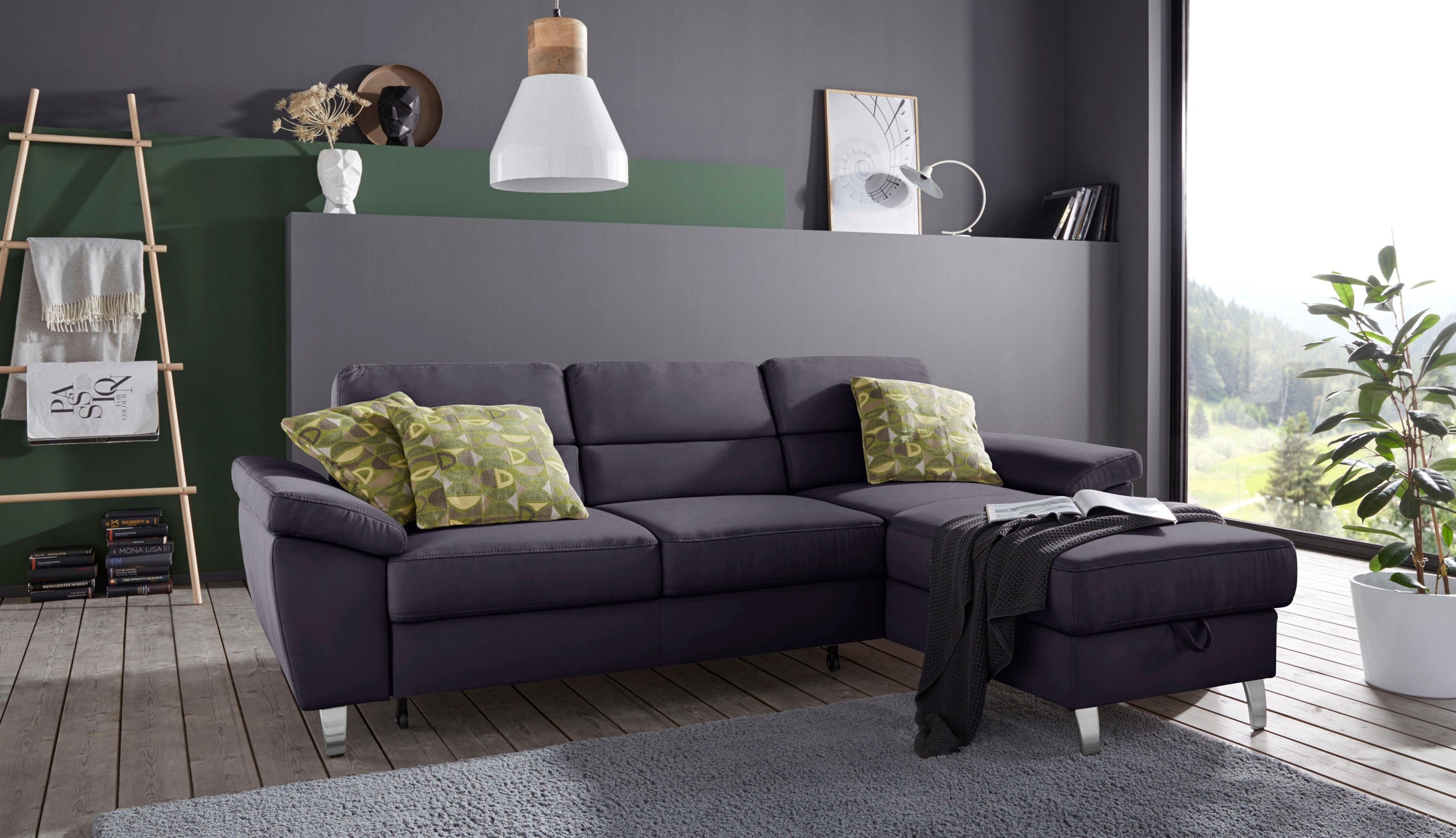 sit&more Ecksofa »Sorano L-Form«, wahlweise mit Bettfunktion und Bettkasten günstig online kaufen