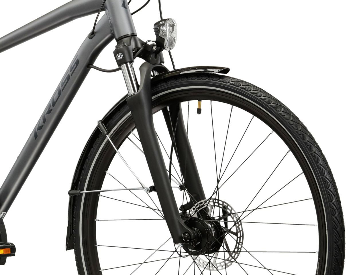 Kross Trekkingrad »Trans 4.0 grau 24 Gänge« 24 Gang Shimano ACERA M3020 Schaltwerk Kettenschaltung