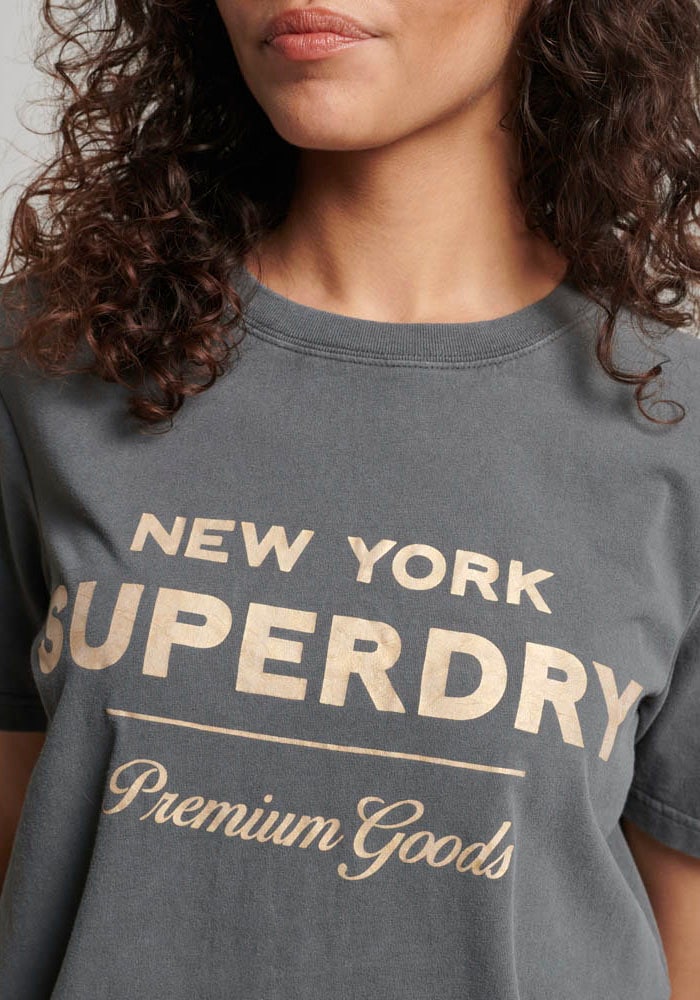 Superdry Rundhalsshirt »LUXE METALLIC LOGO T SHIRT« kaufen | T-Shirts