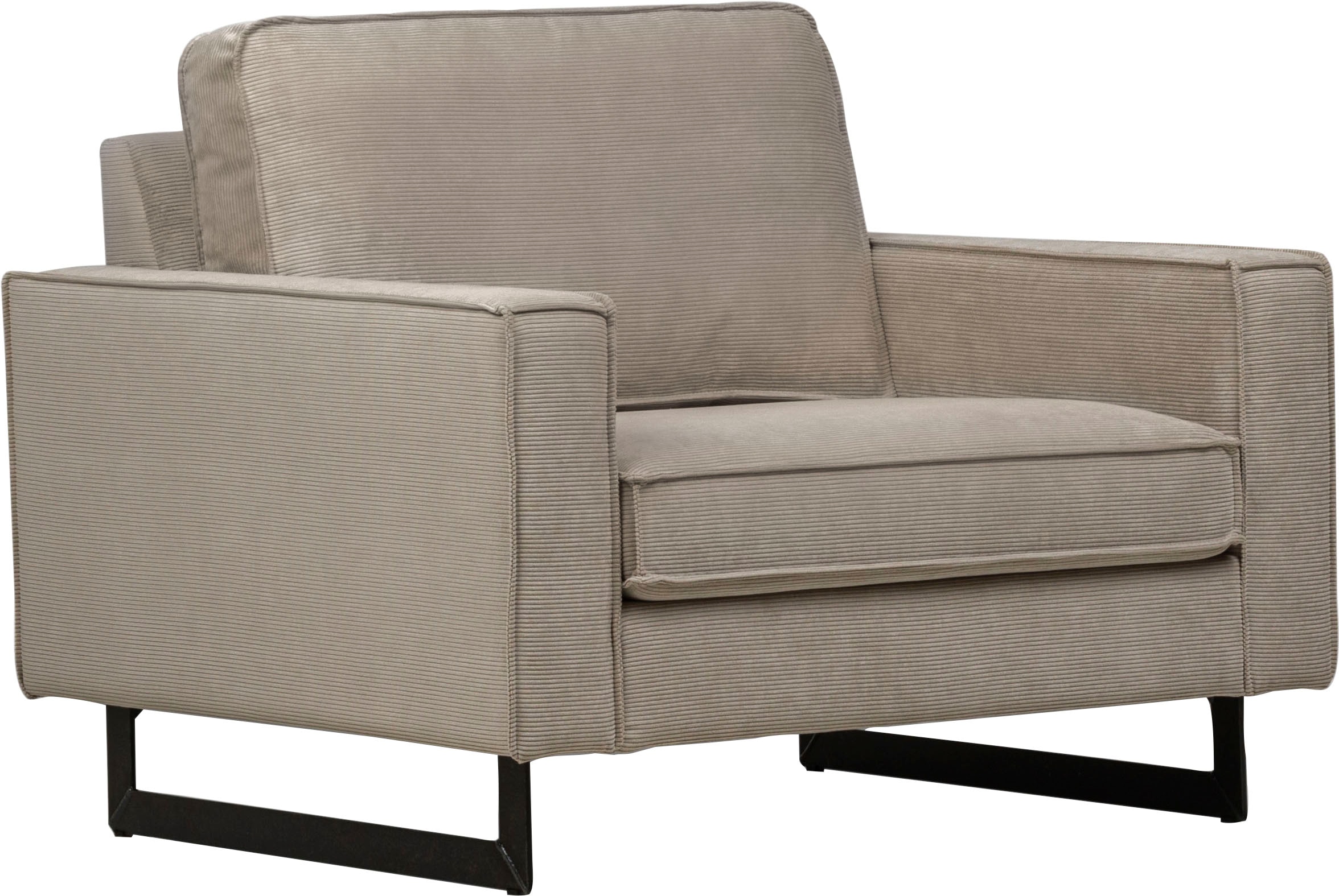 Places of Style Loveseat »Pinto«, mit Keder, Metallfüßen und auch in Cord Bezug erhältlich