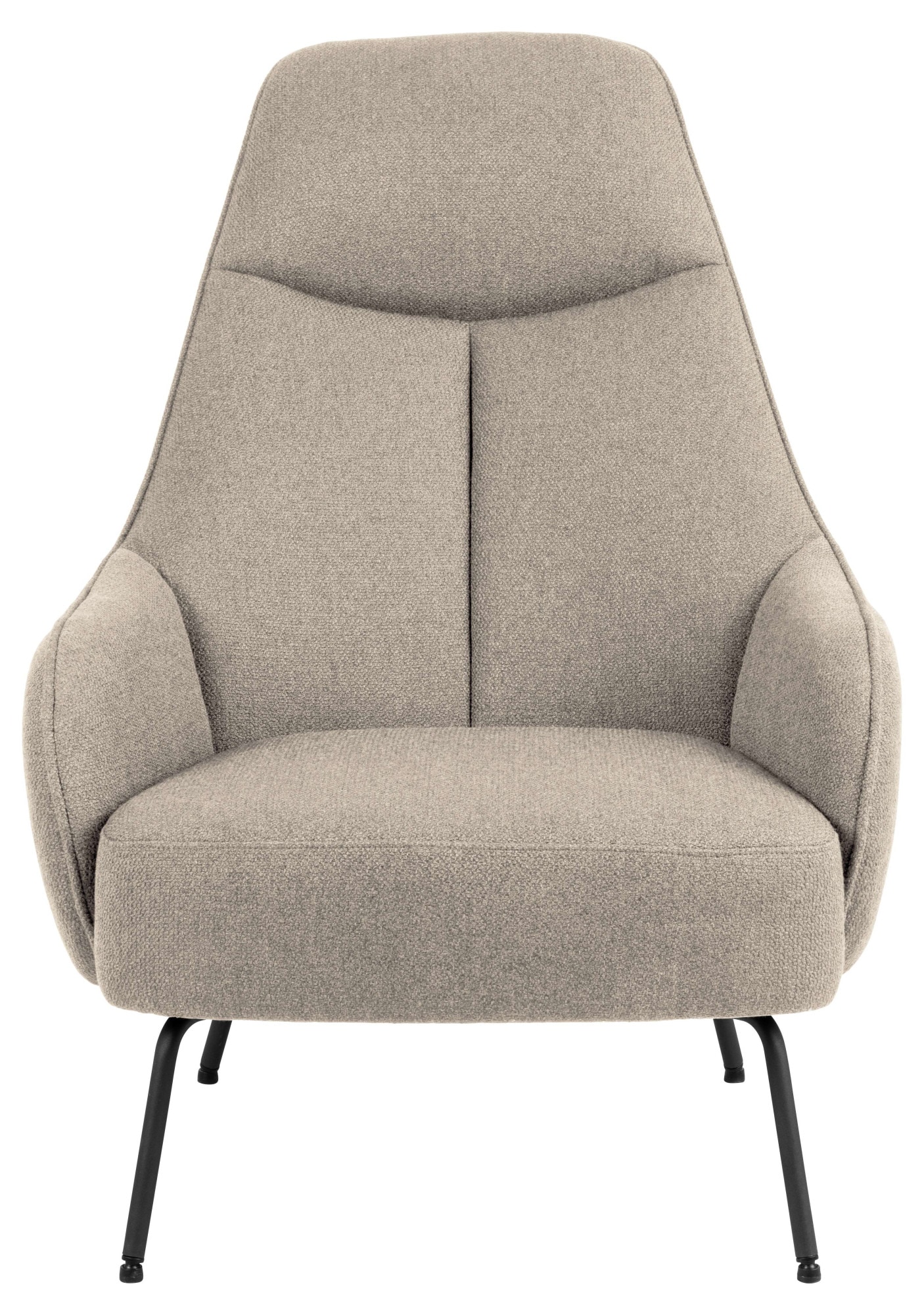 ACTONA GROUP Loungesessel »Texas«, Lehnstuhl, Boucle beige, Gestell matt sc günstig online kaufen