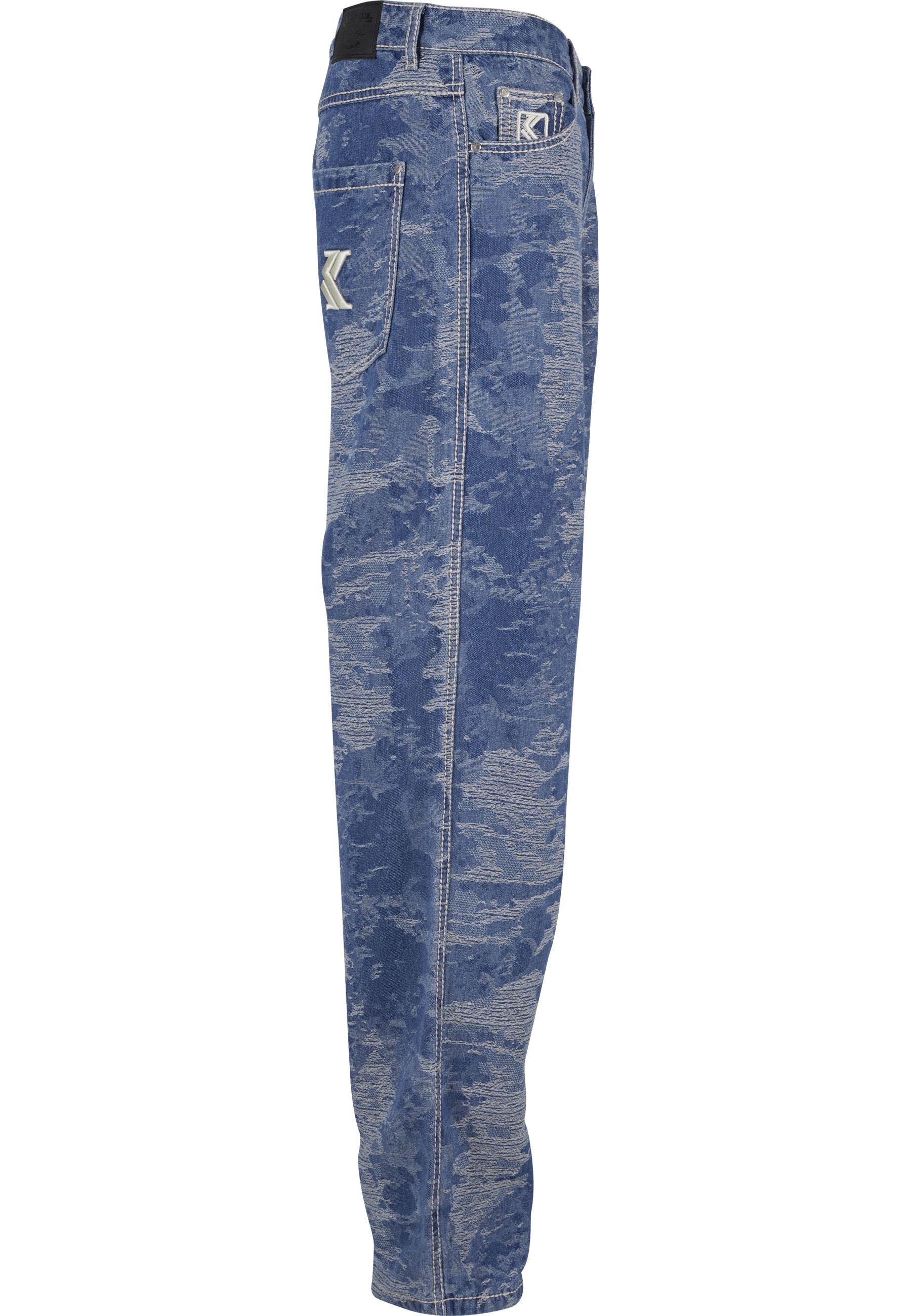 Karl Kani Stoffhose »Karl Kani OG K Distress Camo Five Pocket Denim«