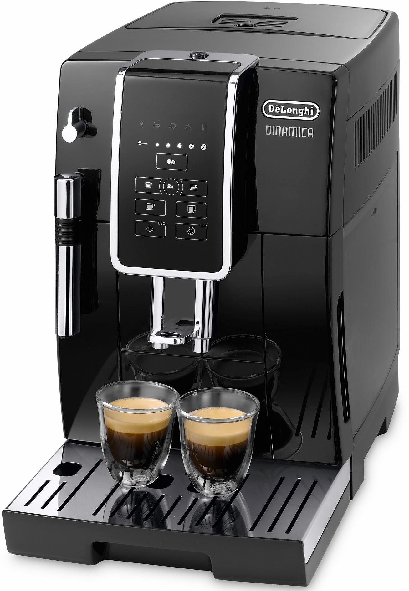 De'Longhi Kaffeevollautomat »Dinamica ECAM 358.15.B«, Sensor-Bedienfeld mit beleuchteten Direktwahltasten