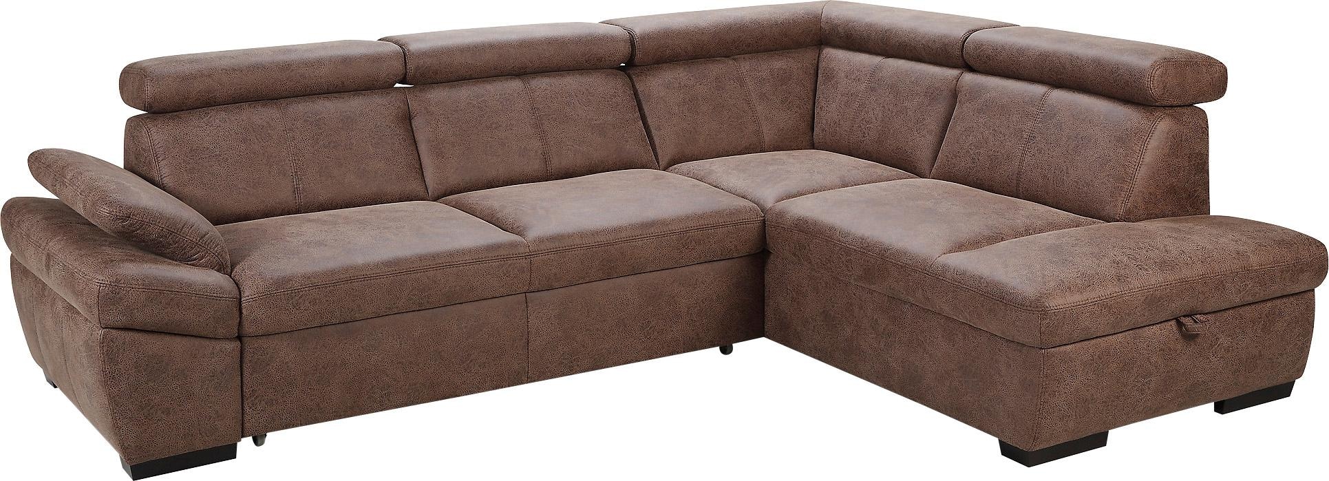 exxpo - sofa fashion Ecksofa »Salerno, Funktionssofa, hoher Sitzkomfort, Br günstig online kaufen