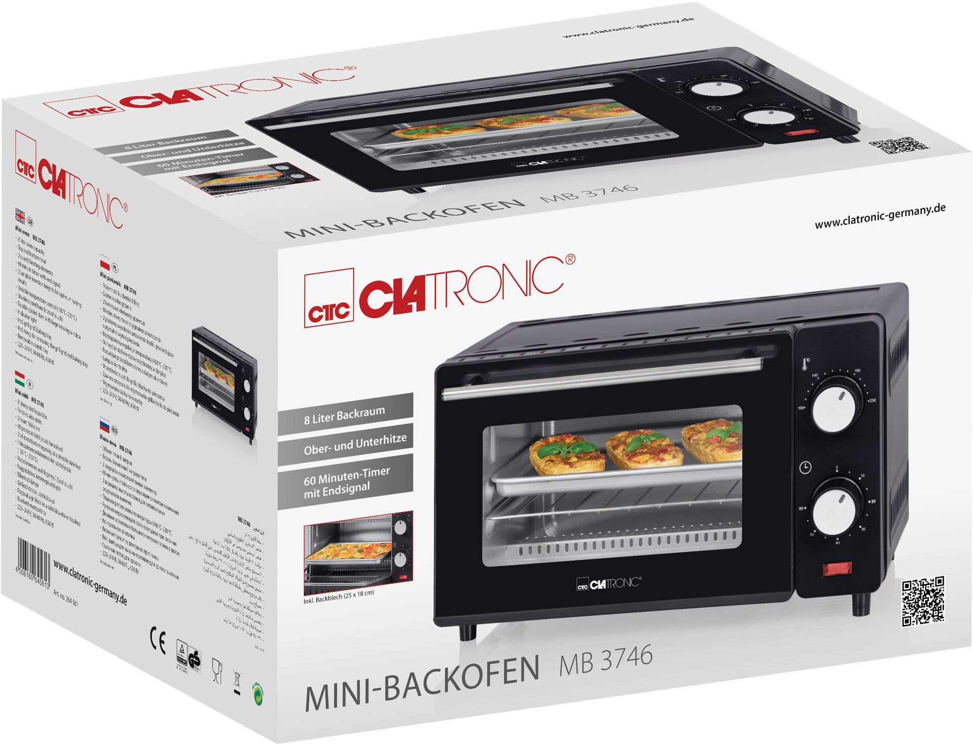 CLATRONIC Minibackofen »MB 3746«