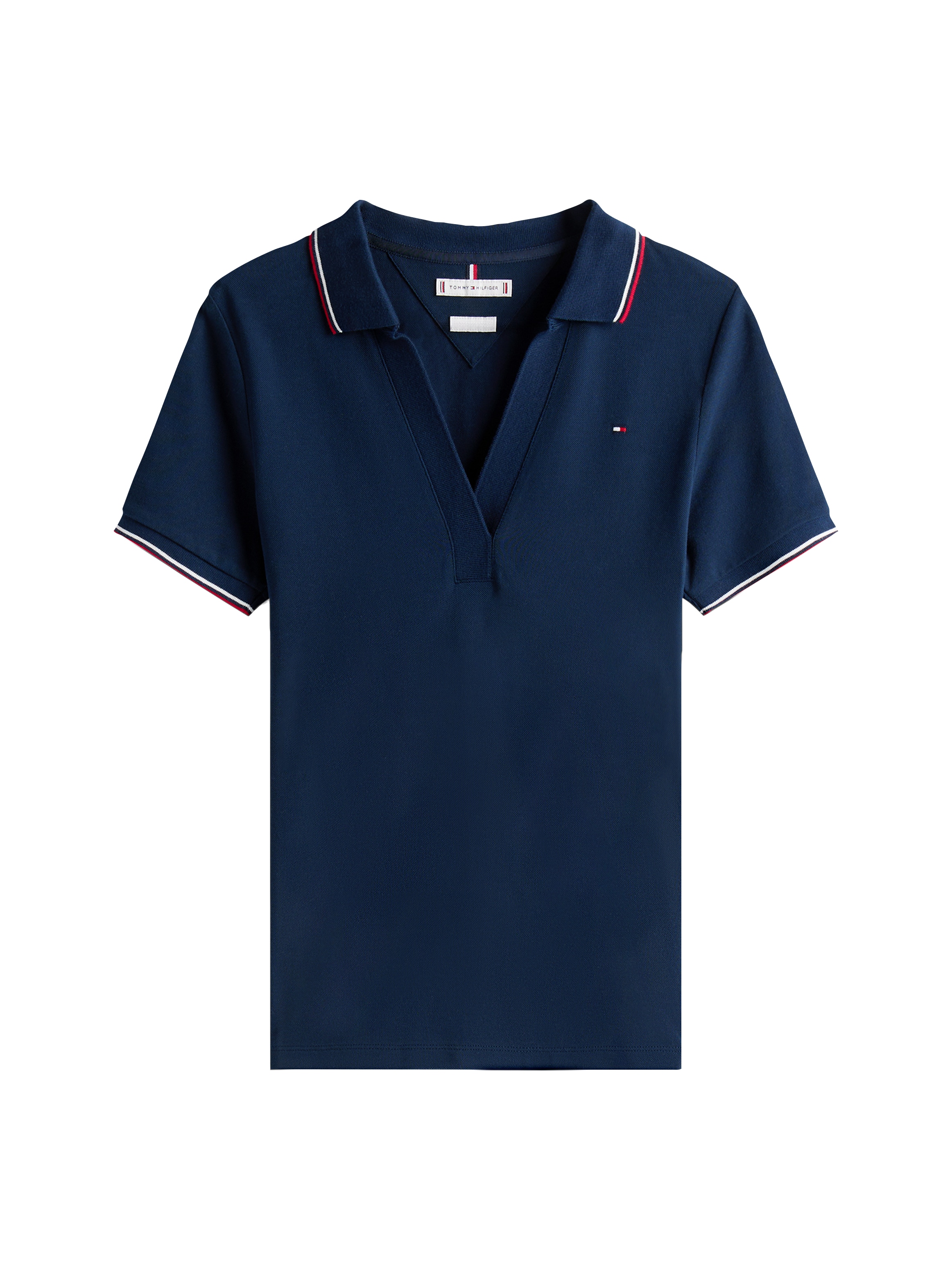 Tommy Hilfiger Poloshirt »1985 TIPPING SLIM OPEN SS POLO«