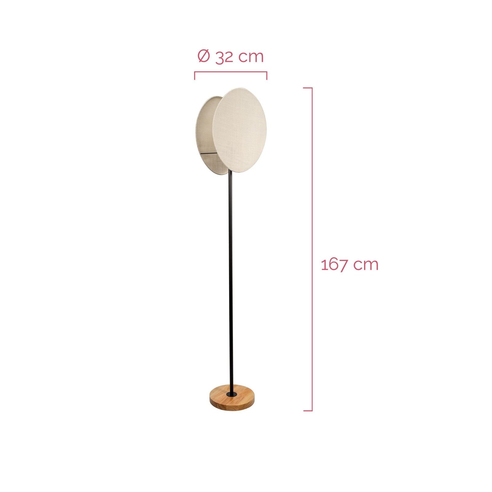 Pauleen Stehlampe »Boho Darling max20W Schwarz/Beige 230V Metall/Holz/Stoff« E27 E27