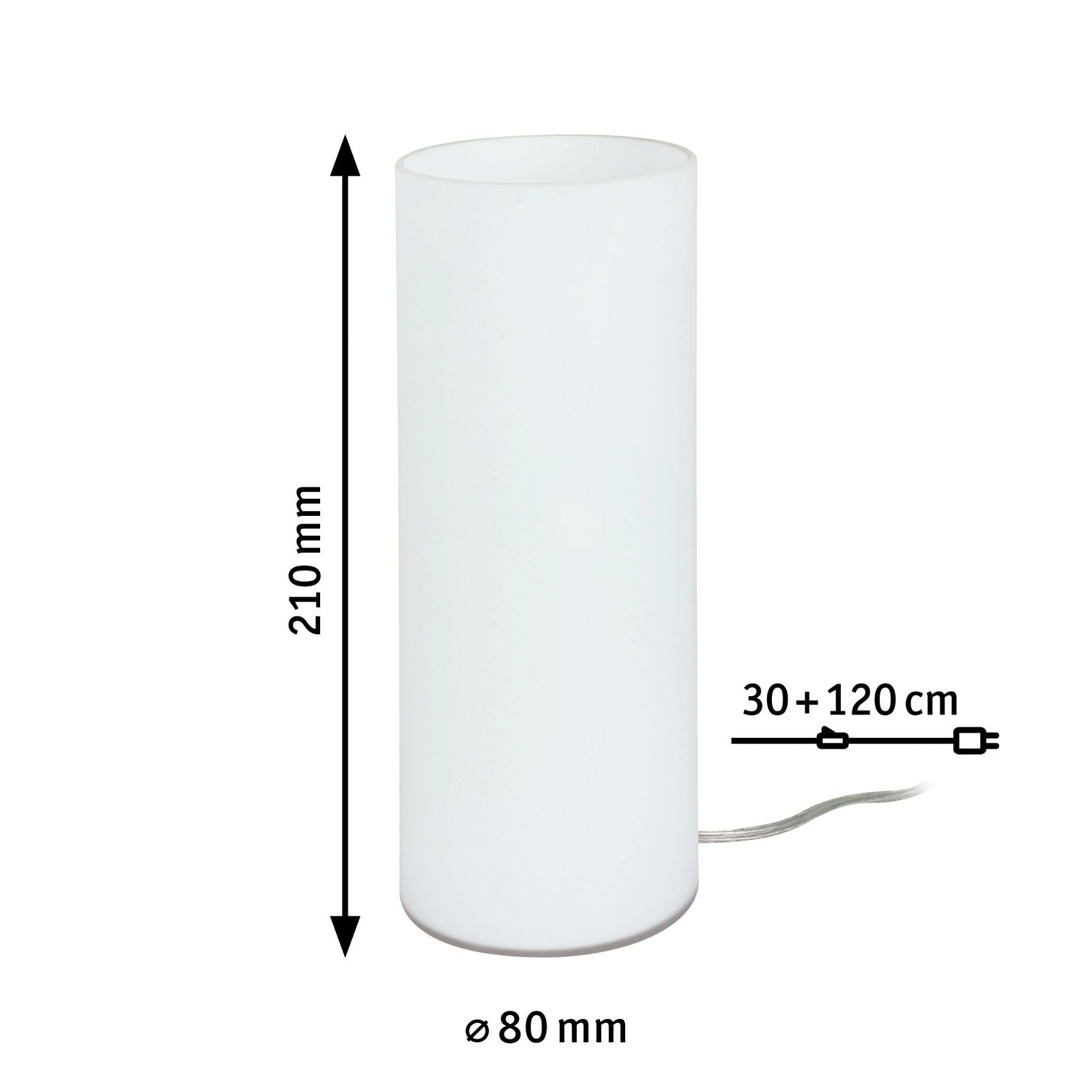 Paulmann Tischleuchte »Table&Desk Noora max.1x42W E14 Opal 230V Glas«, Leuchtmittel E14 | ohne Leuchtmittel, test