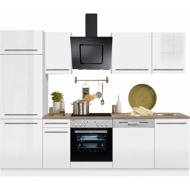 OPTIFIT Küchenzeile »Bern«, Breite 270 cm, gedämpfte Türen, wahlweise mit E- Geräten auf Raten bestellen