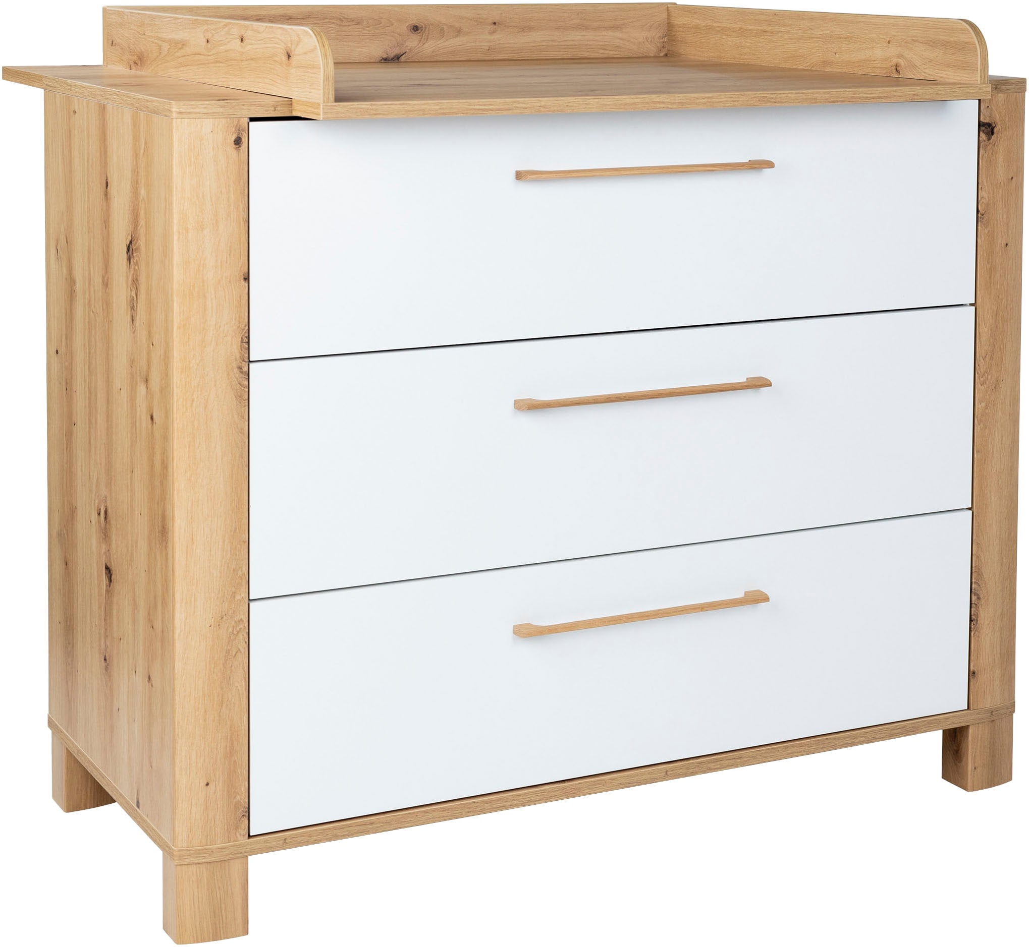 arthur berndt Babyzimmer-Komplettset »Babyzimmer Set »Marlon« 3-teilig«, (Set, 3 tlg., Kleiderschrank, Kinderbett und Wickelkommode)
