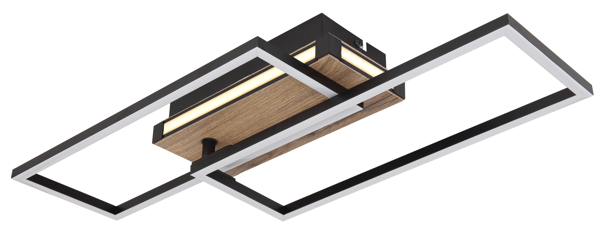 GLOBO LIGHTING LED Deckenleuchte »COLLI« LED-Modul Warmweiß Deckenlampe/Wohnzimmer/Schlafzimmer/modern/Holz