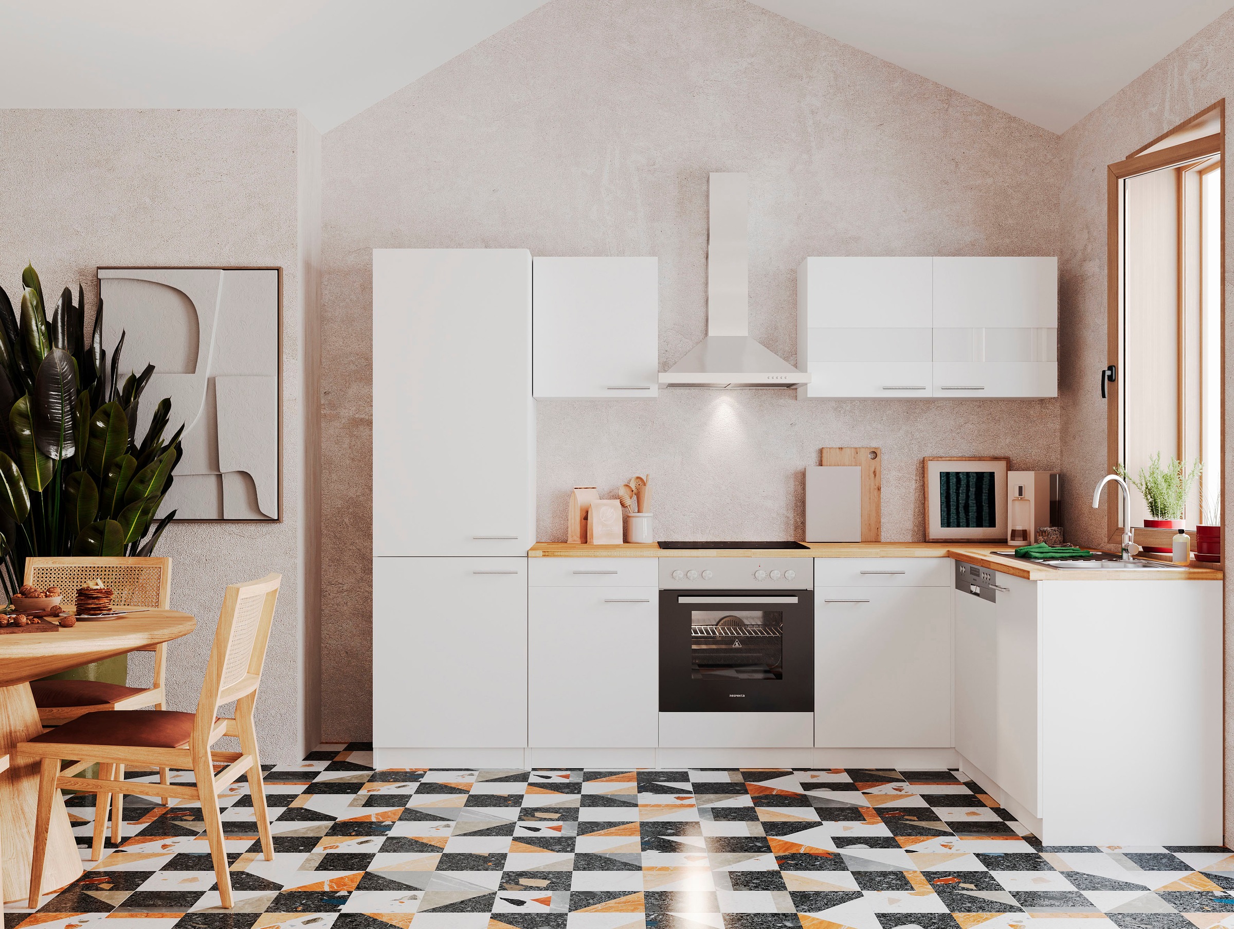 RESPEKTA Küchenzeile »Malia« Breite 280 cm, mit Soft-Close, in exklusiver Konfiguration für OTTO