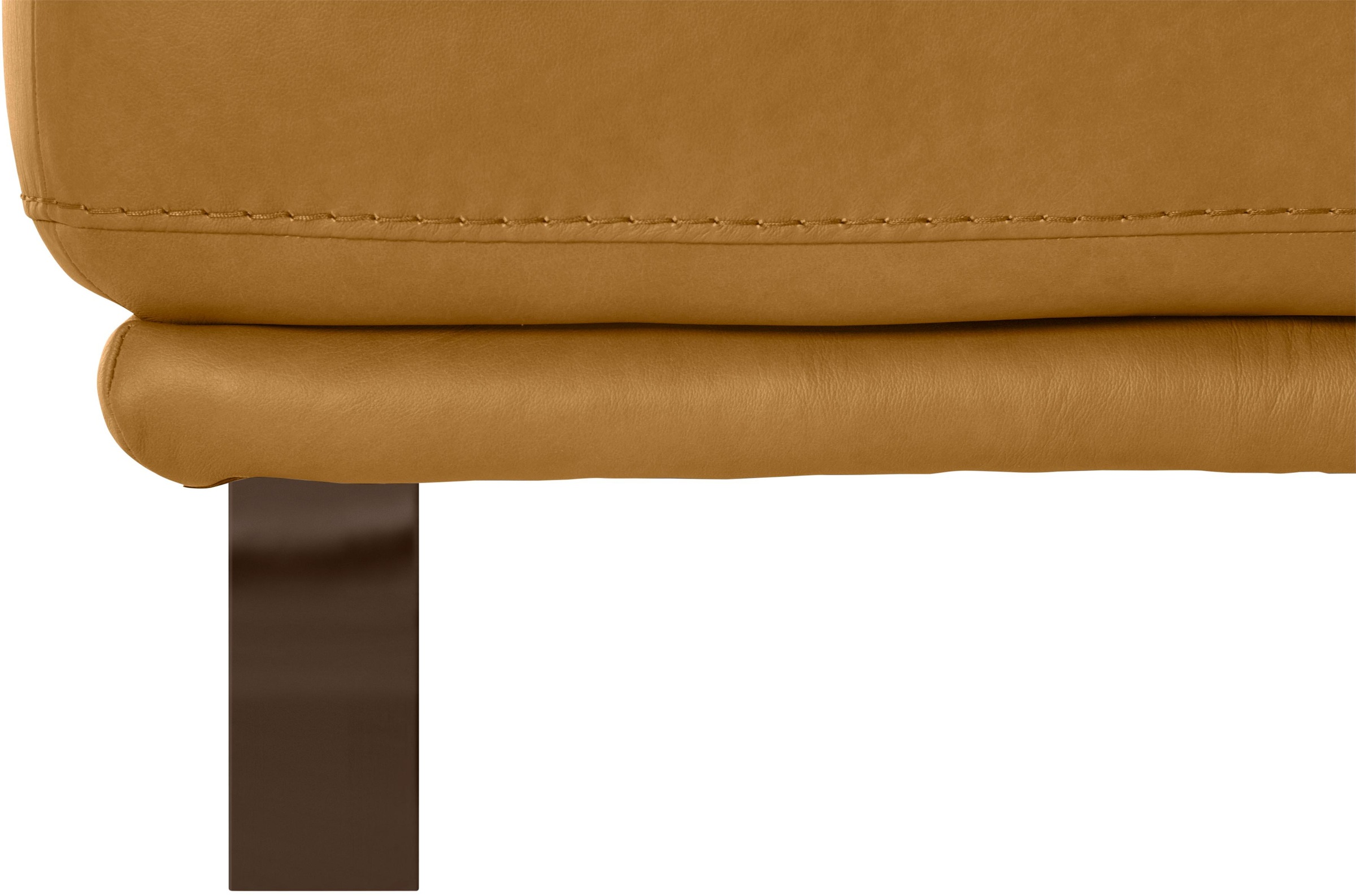 W.SCHILLIG Hocker »montanaa«, mit Metallkufen in Bronze pulverbeschichtet, Breite 71 cm