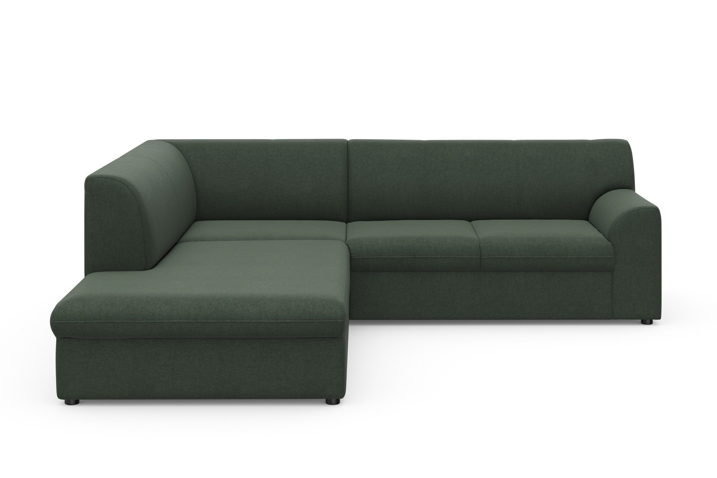DOMO collection Ecksofa »Topper zeitlos elegant, kompakte Stellmaße, OTTOs Choice, L-Form«, mit Ottomane, wahlweise mit Schlaffunktion