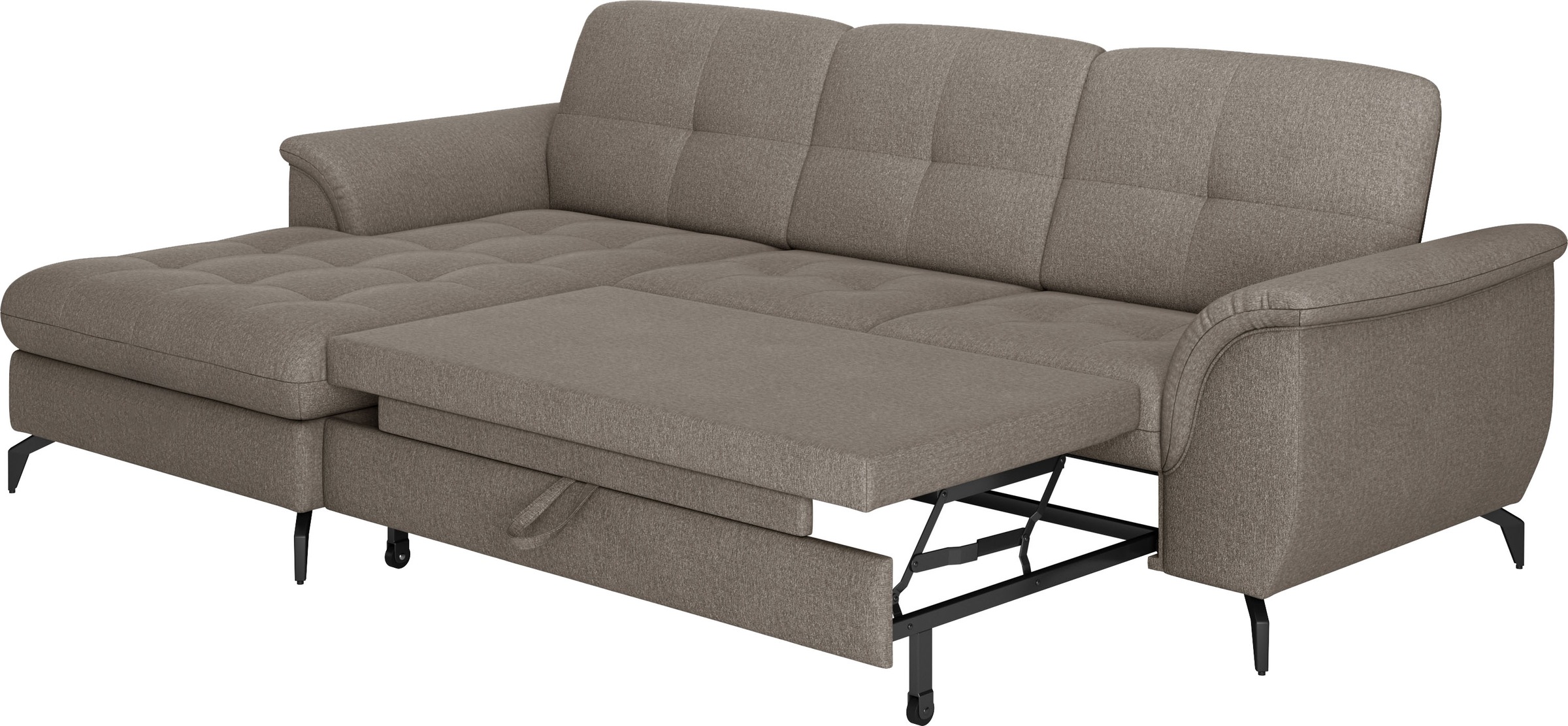 sit&more Ecksofa »Zora L-Form«, wahlweise mit Bettfunktion und Bettkasten