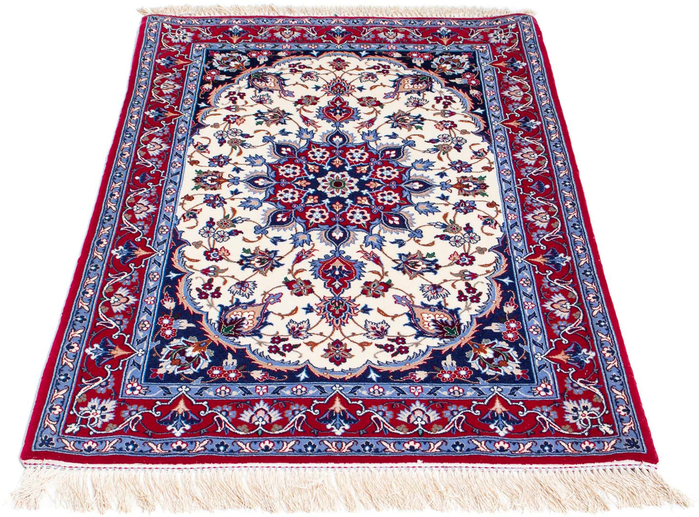 morgenland Orientteppich »Perser - Isfahan - Premium - 128 x 83 cm - beige« günstig online kaufen