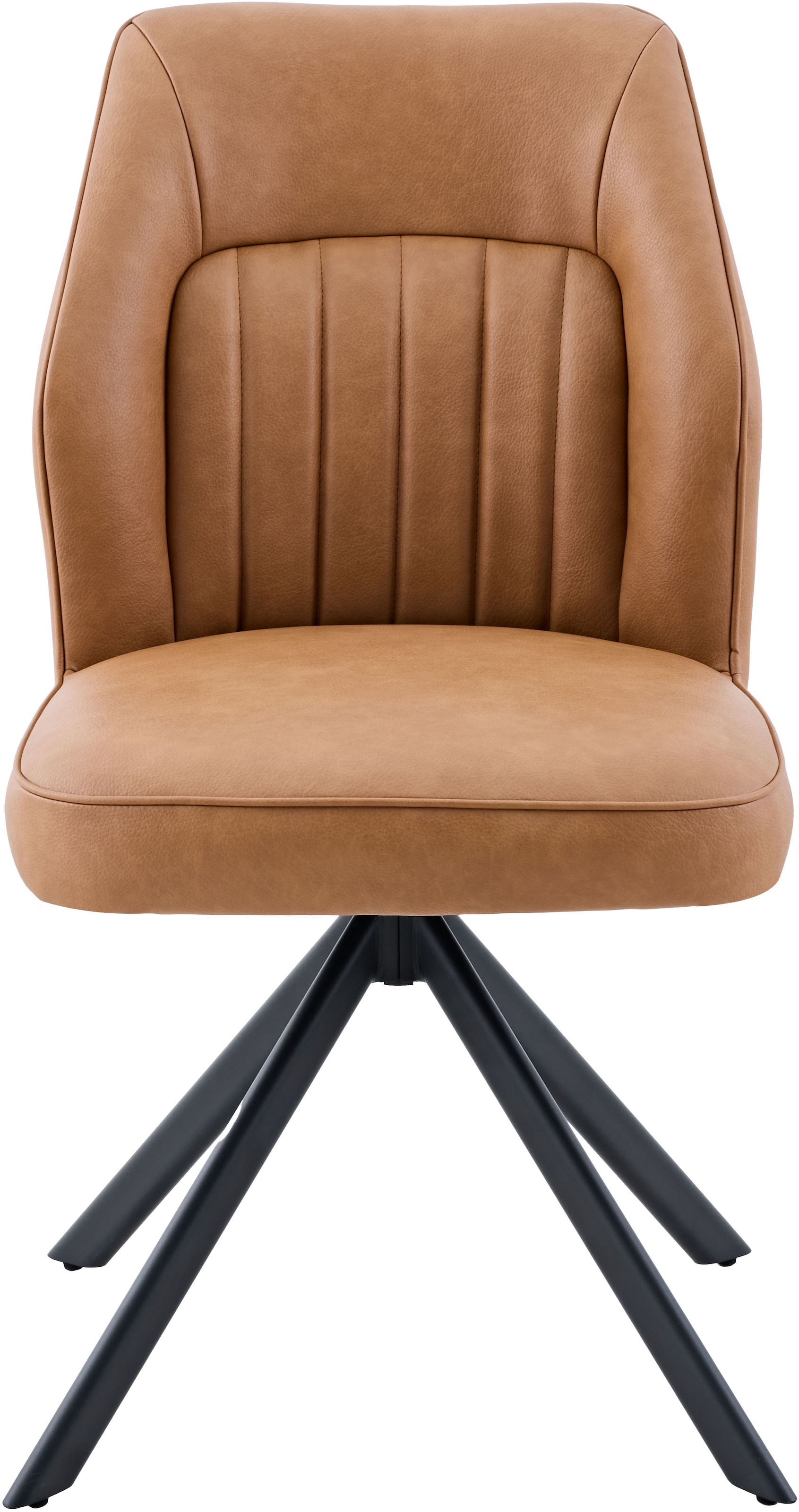 HELA 4-Fußstuhl »PRIZZI« (Set) 2 Stk.4-Fuß, 360° drehbar, Gestell oval, gepolstert, Lederoptik