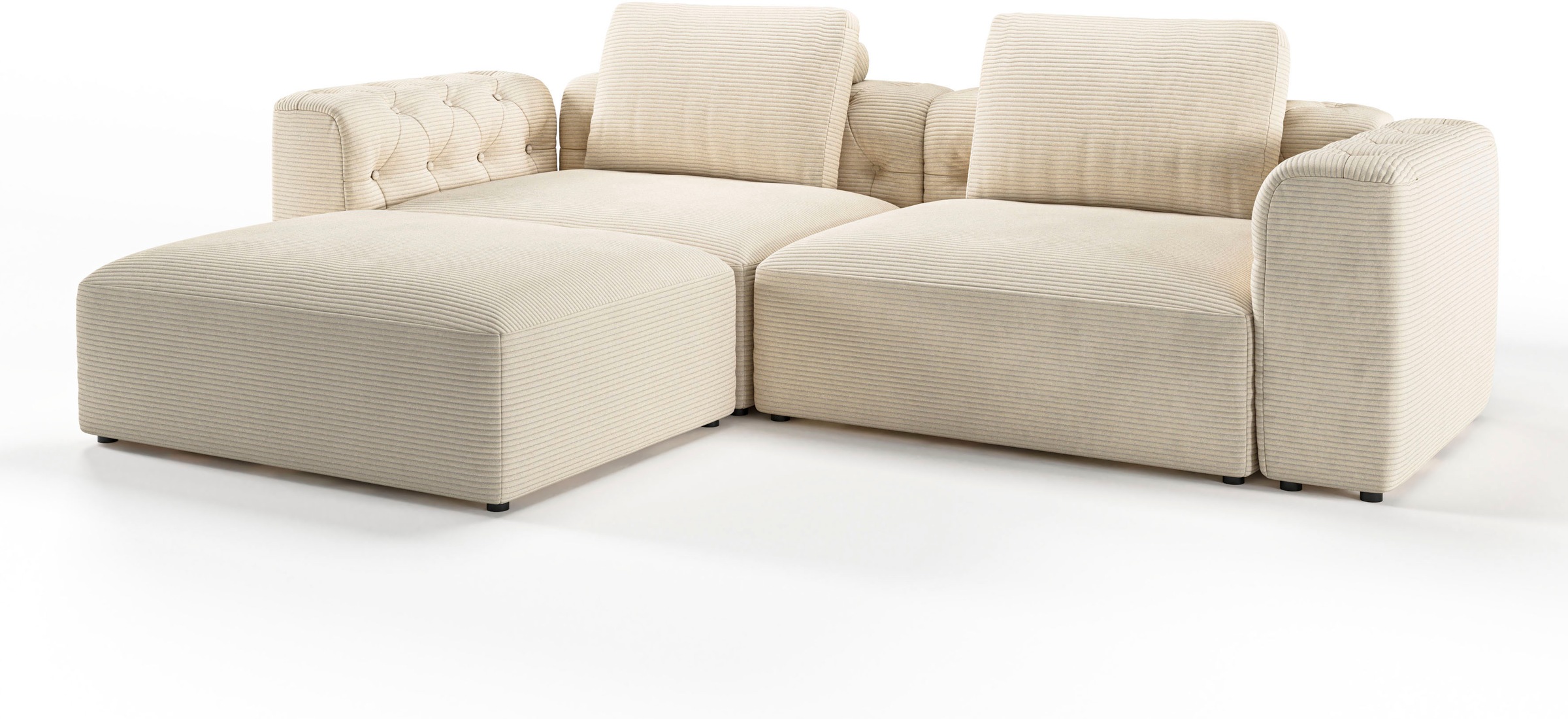 RAUM.ID Ecksofa »Cushid L-Form«, Modulset, bestehend aus 3 Teilen