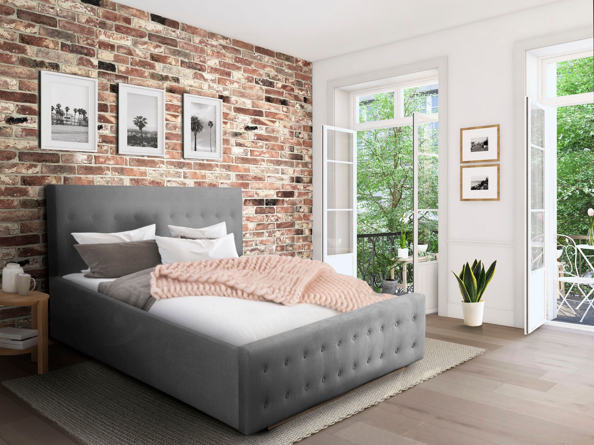 Home affaire Polsterbett "Vaine" in 5 Breiten, auch in Länge 220 cm, incl. günstig online kaufen