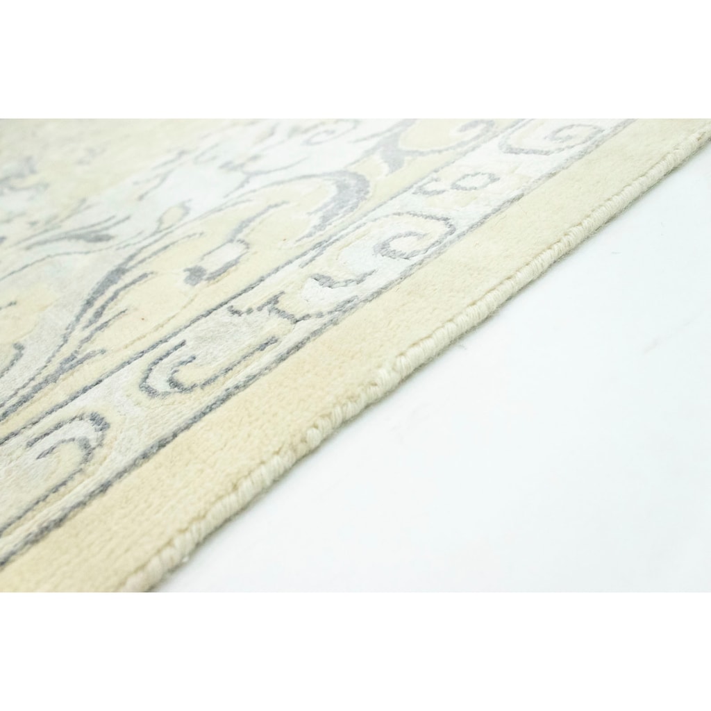 morgenland Teppich »Designer Teppich handgeknüpft grün«, rechteckig