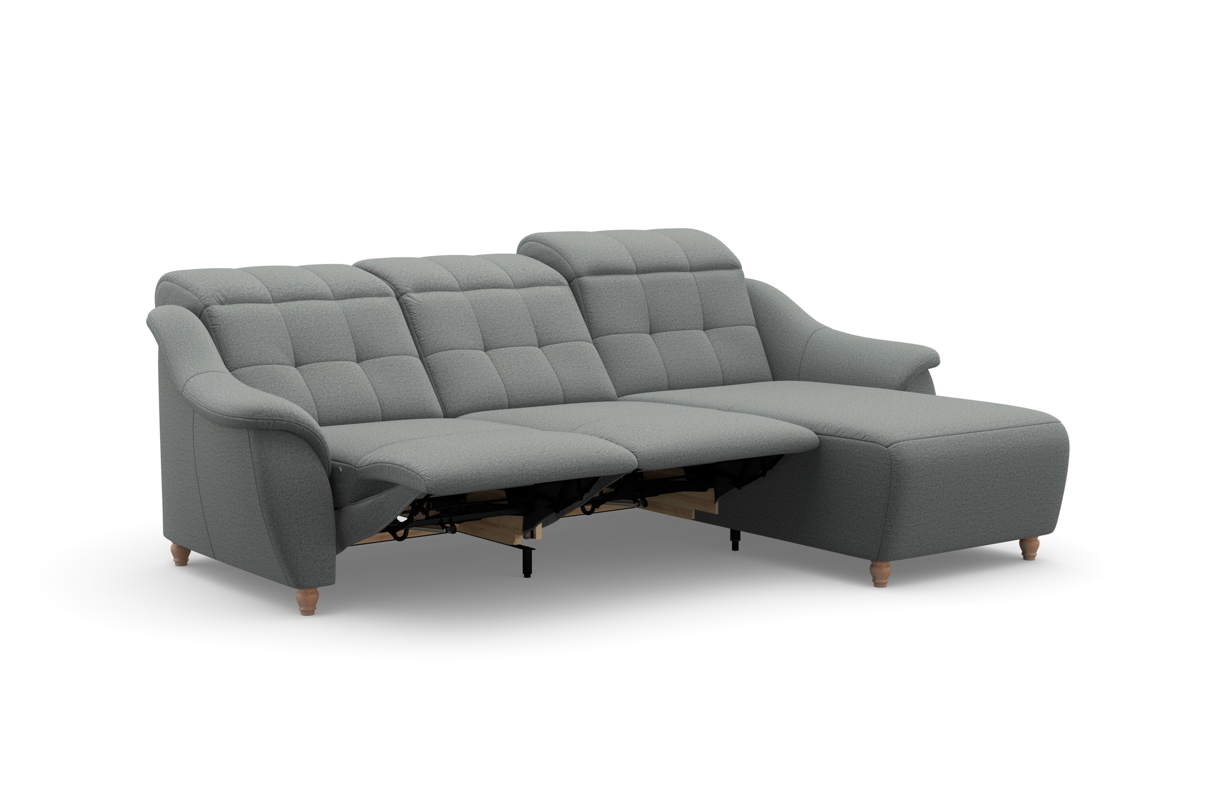 Home affaire Ecksofa »Boston L-Form«, (2 St.), Kopfteilverstellung an jeder Sitzfläche, wahlweise Relaxfunktion