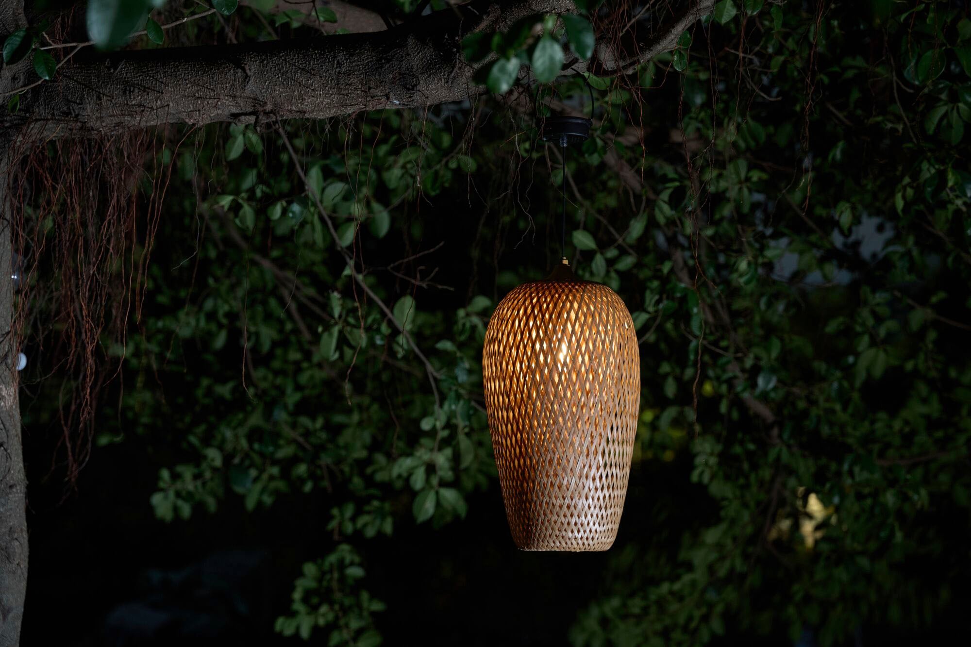 Outdoor Kunststoff/Metall«, Bambus/Rattan/ LED flammig-flammig, 1 bestellen Bliss »Sunshine Solar Pauleen Pendelleuchte Solarpendel online