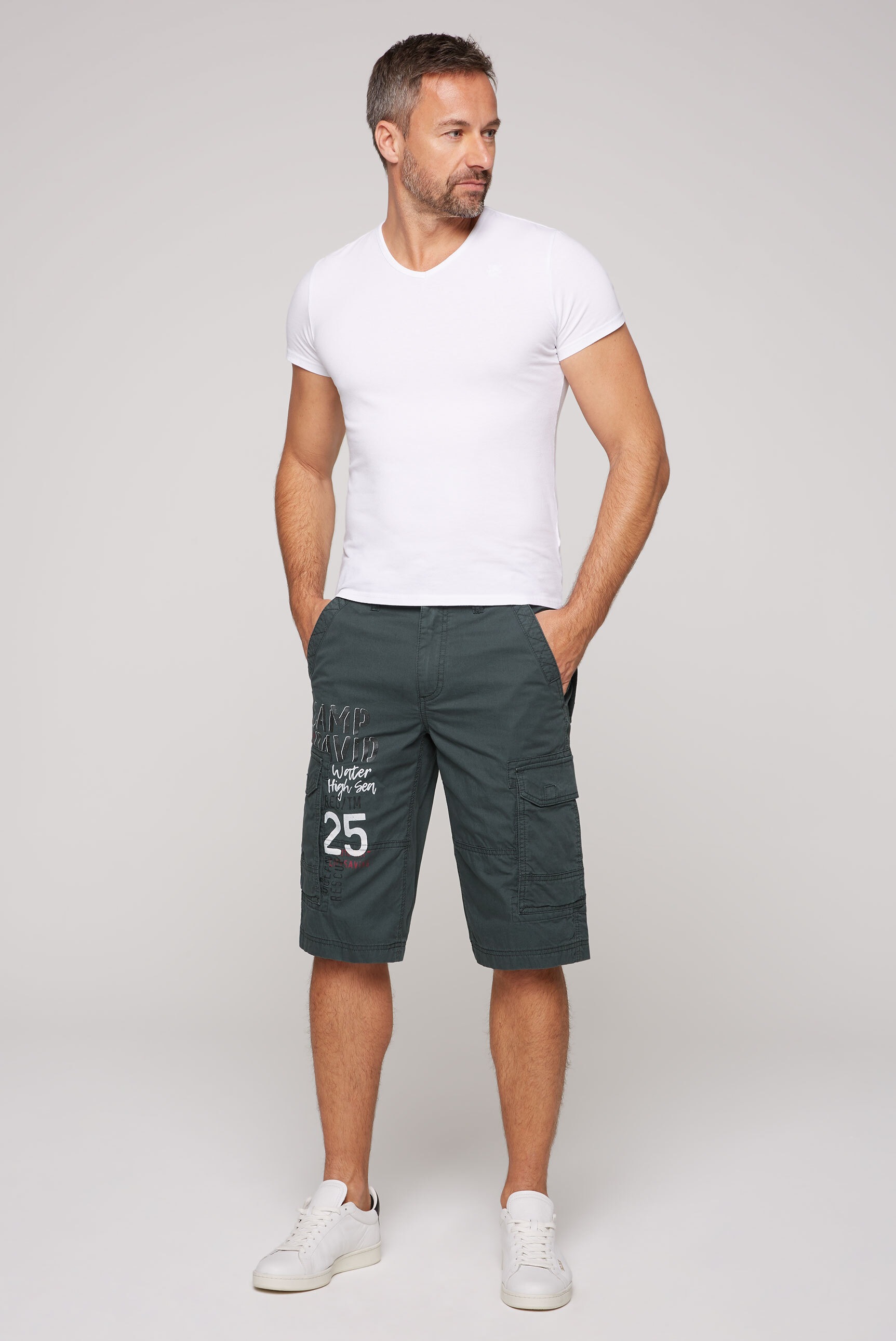 3. Bild von CAMP DAVID Shorts, aus Baumwolle