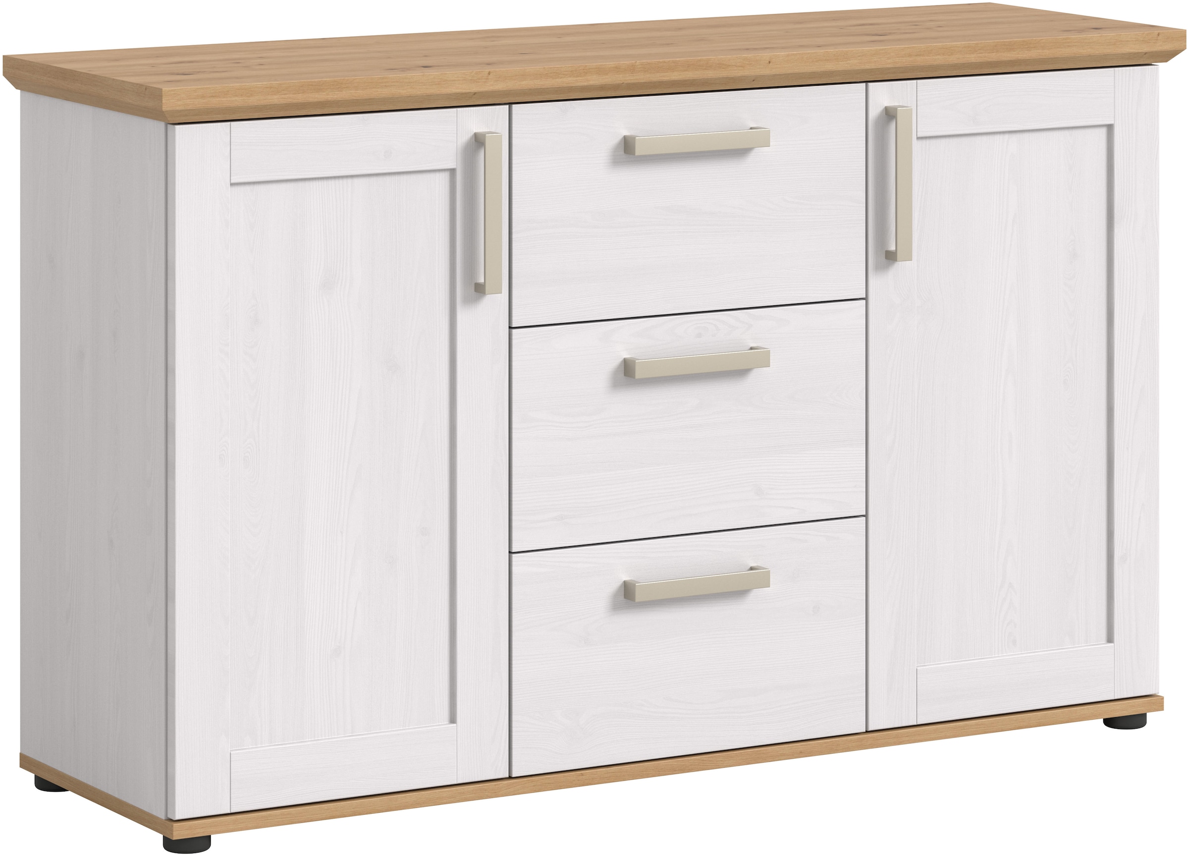 Home affaire Sideboard »Cosenza«, Cosenza Sideboard 129 cm, 2 Türen, 4 Fäch günstig online kaufen