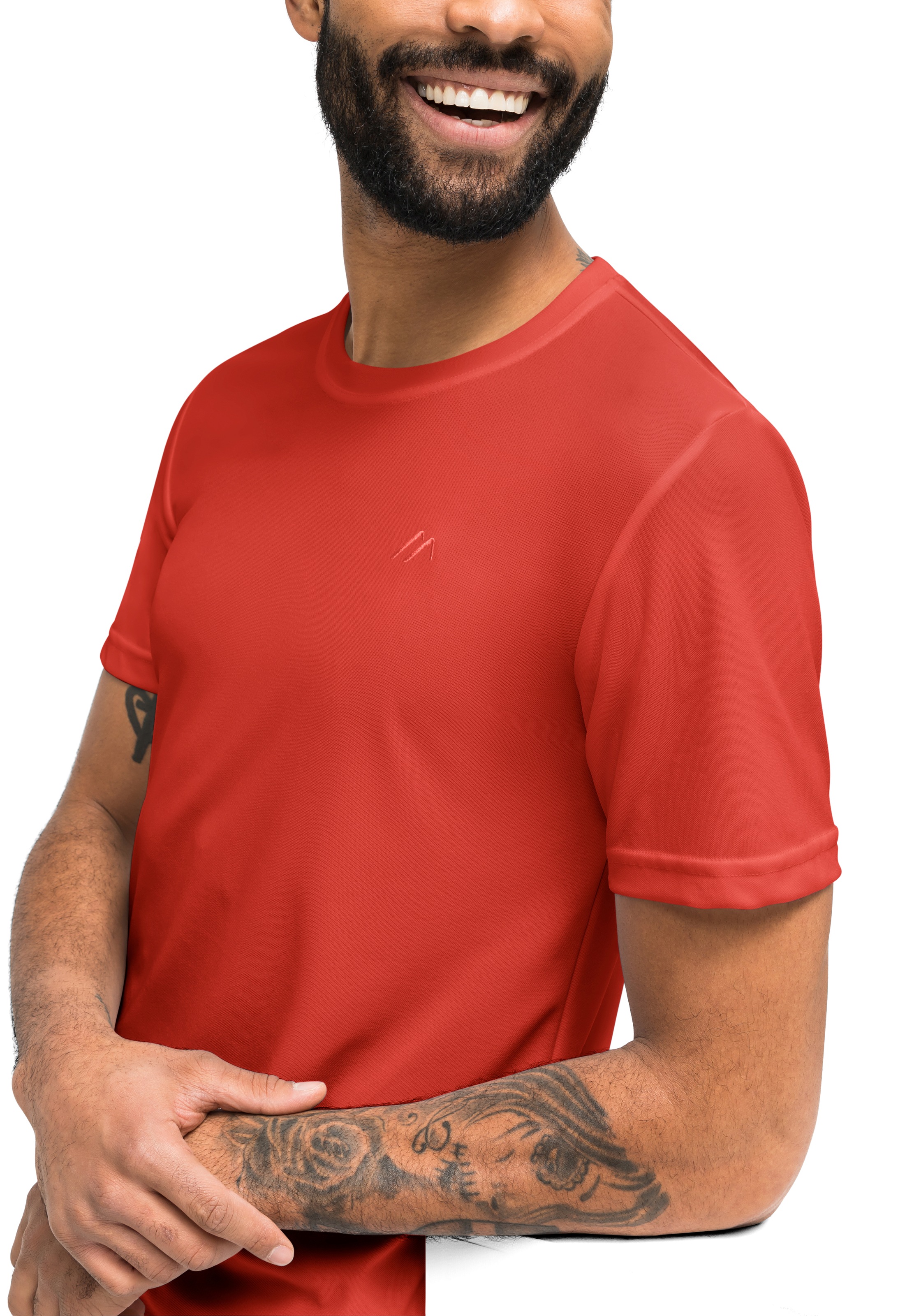 Maier Sports Funktionsshirt »Walter«, Herren T-Shirt, rundhals pique Outdoorshirt, schnelltrocknend
