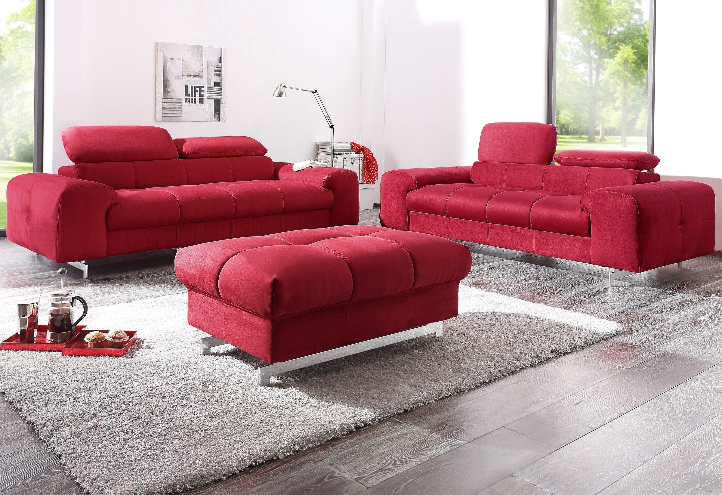 COTTA Polstergarnitur »Chef L-Form«, (Set), Set bestehend aus: Ecksofa mit günstig online kaufen