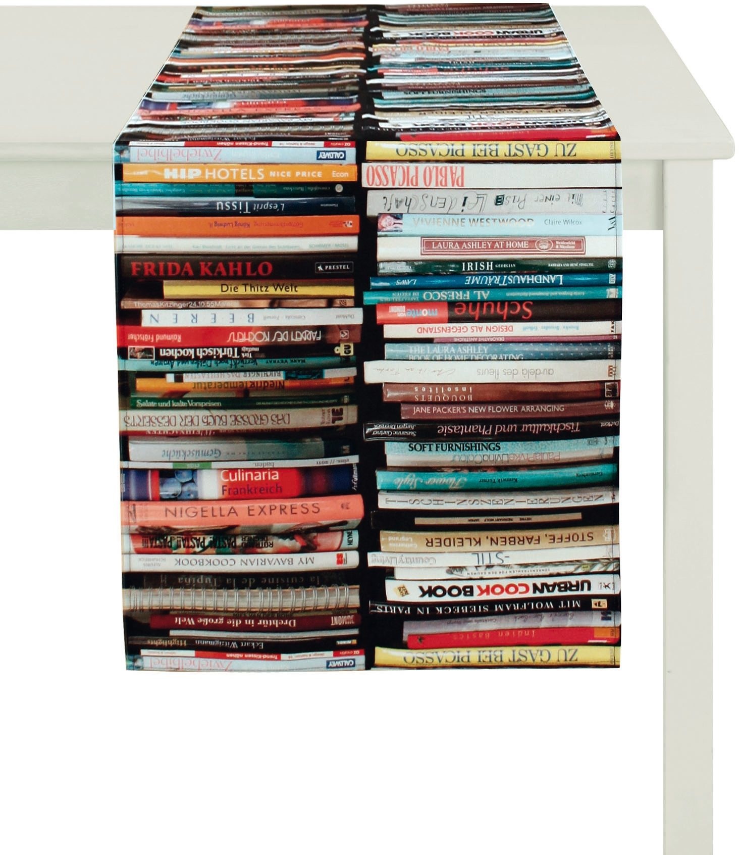 APELT Tischläufer »Libri« bunt Obermaterial: 100% Baumwolle B/L: 45 cm x 135 cm