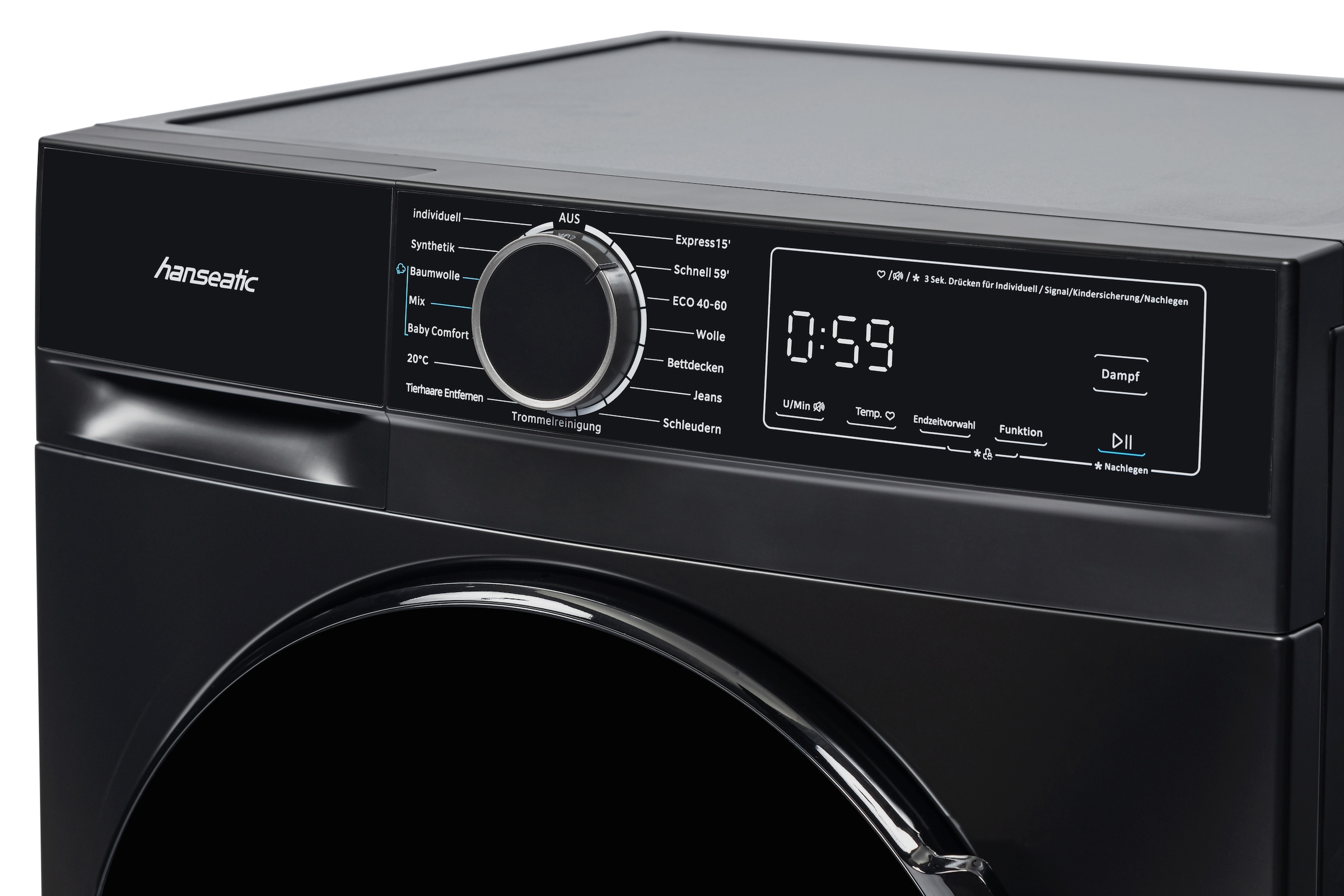 Hanseatic Waschmaschine »HWMA714ABI« 7 kg 1400 U/min Überlaufschutzsystem